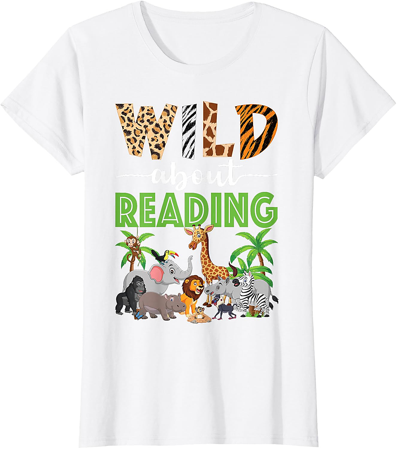 Wild About Reading Teacher T-Shirt | Back to School Tee