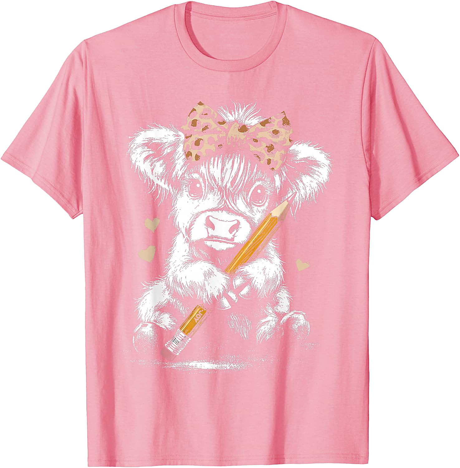 Highland Cow Teacher T-Shirt | Cute Back to School Tee