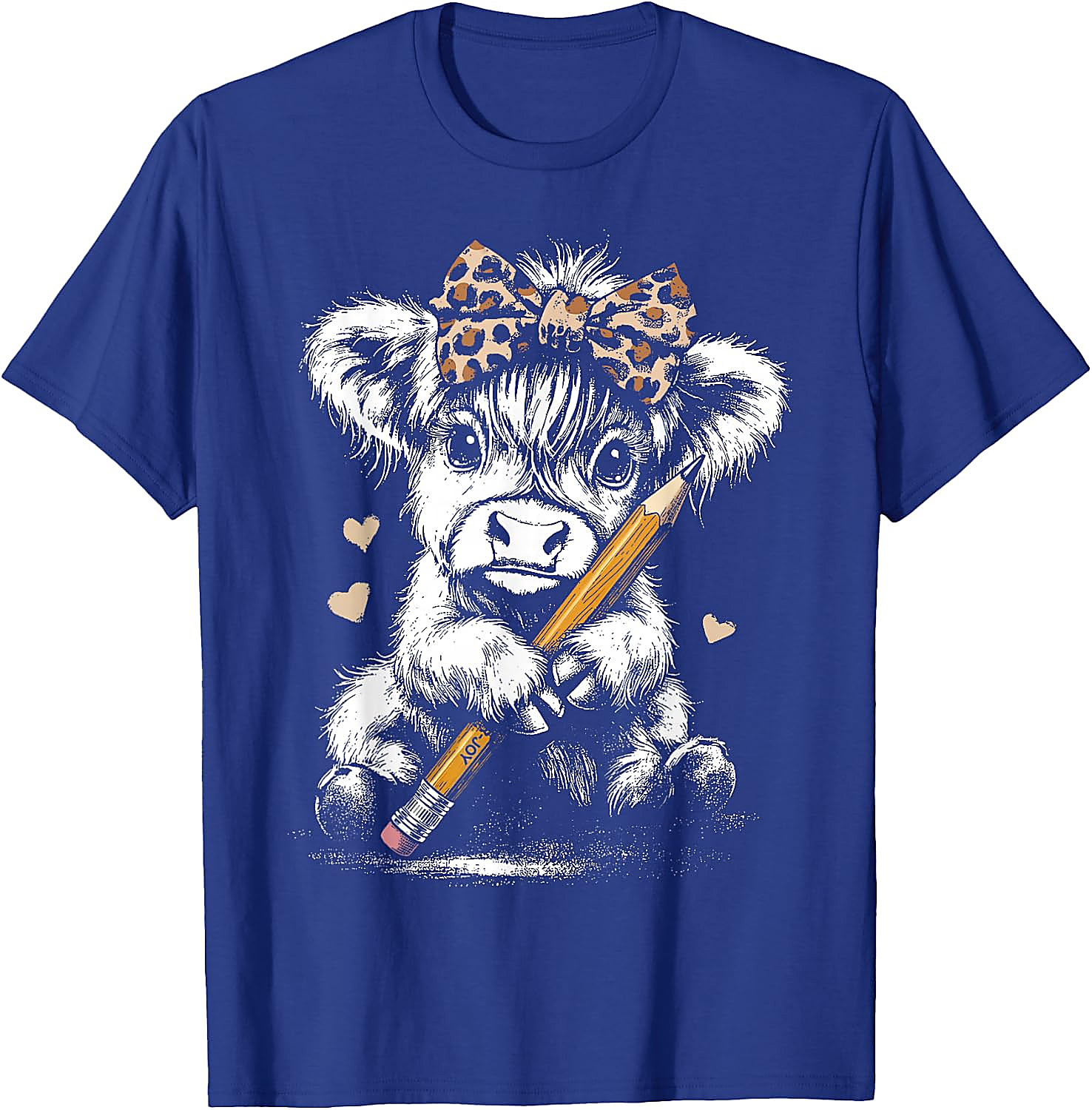 Highland Cow Teacher T-Shirt | Cute Back to School Tee