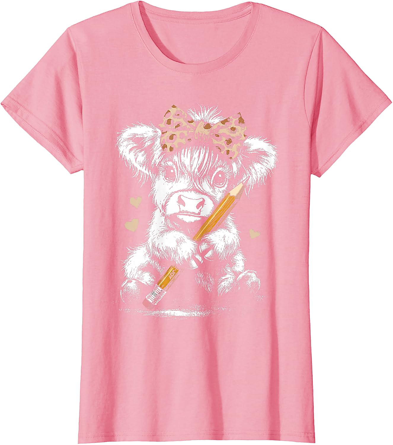 Highland Cow Teacher T-Shirt | Cute Back to School Tee