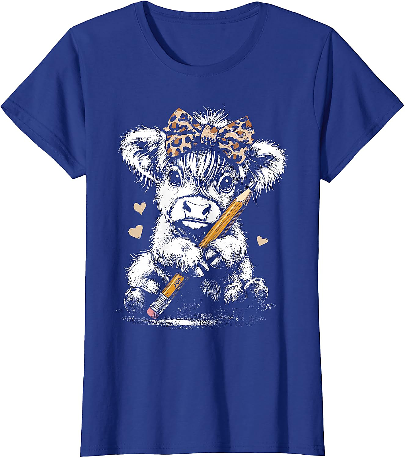 Highland Cow Teacher T-Shirt | Cute Back to School Tee