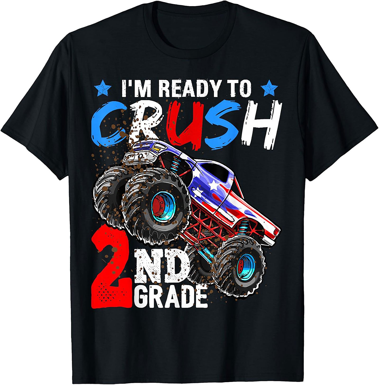 Monster Truck 'Ready to Crush 2nd Grade' Back to School Tee