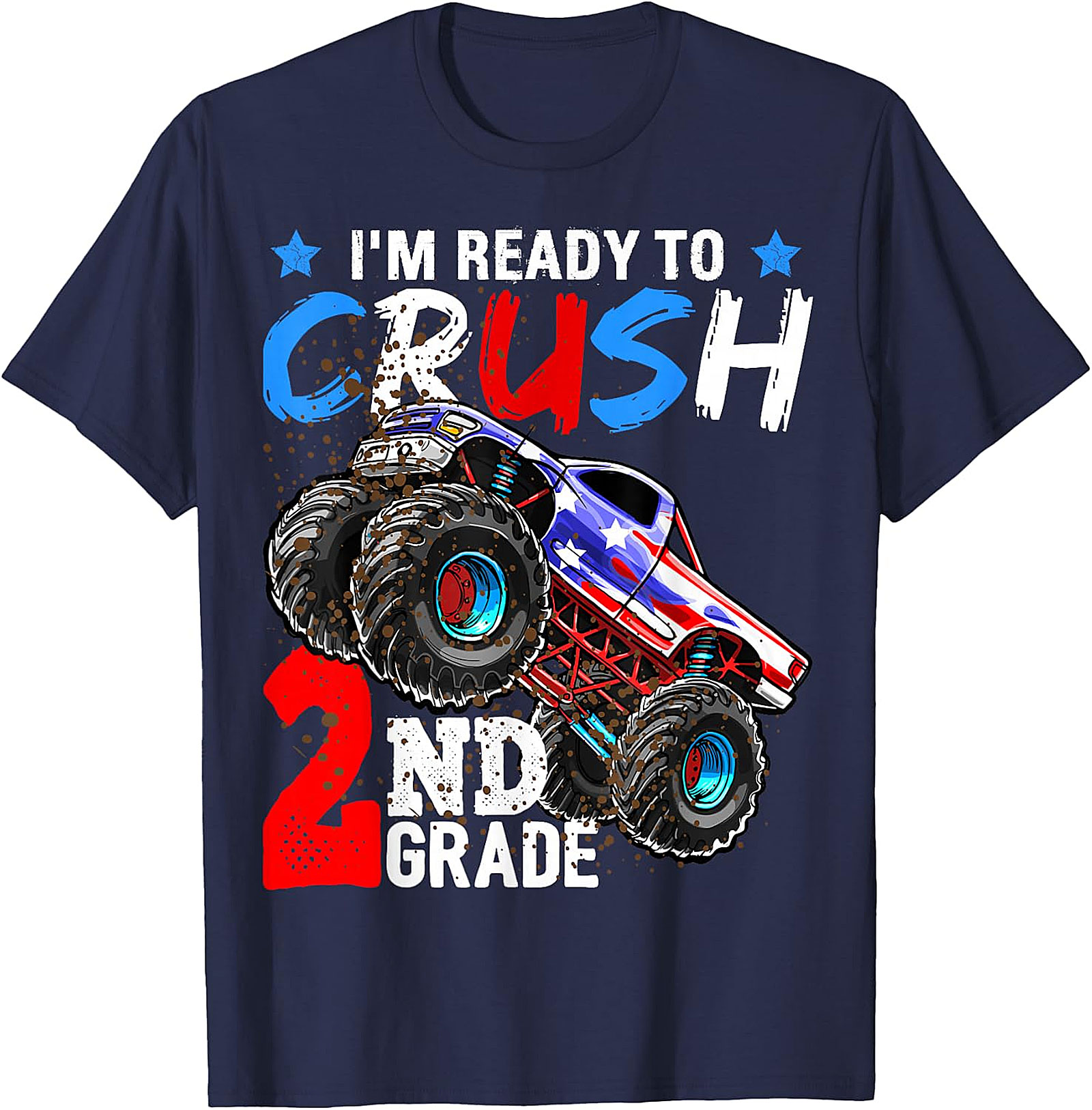 Monster Truck 'Ready to Crush 2nd Grade' Back to School Tee