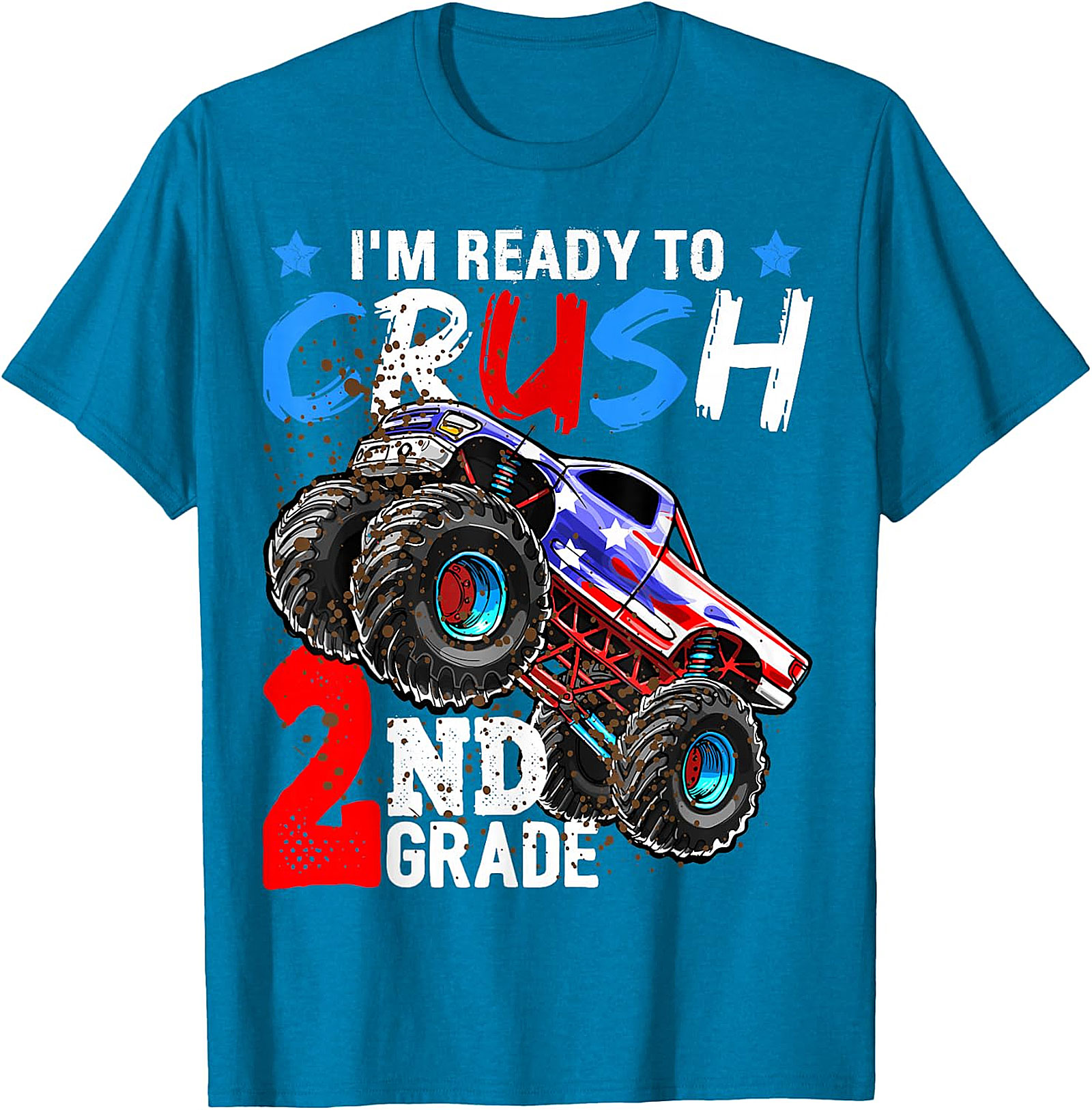 Monster Truck 'Ready to Crush 2nd Grade' Back to School Tee