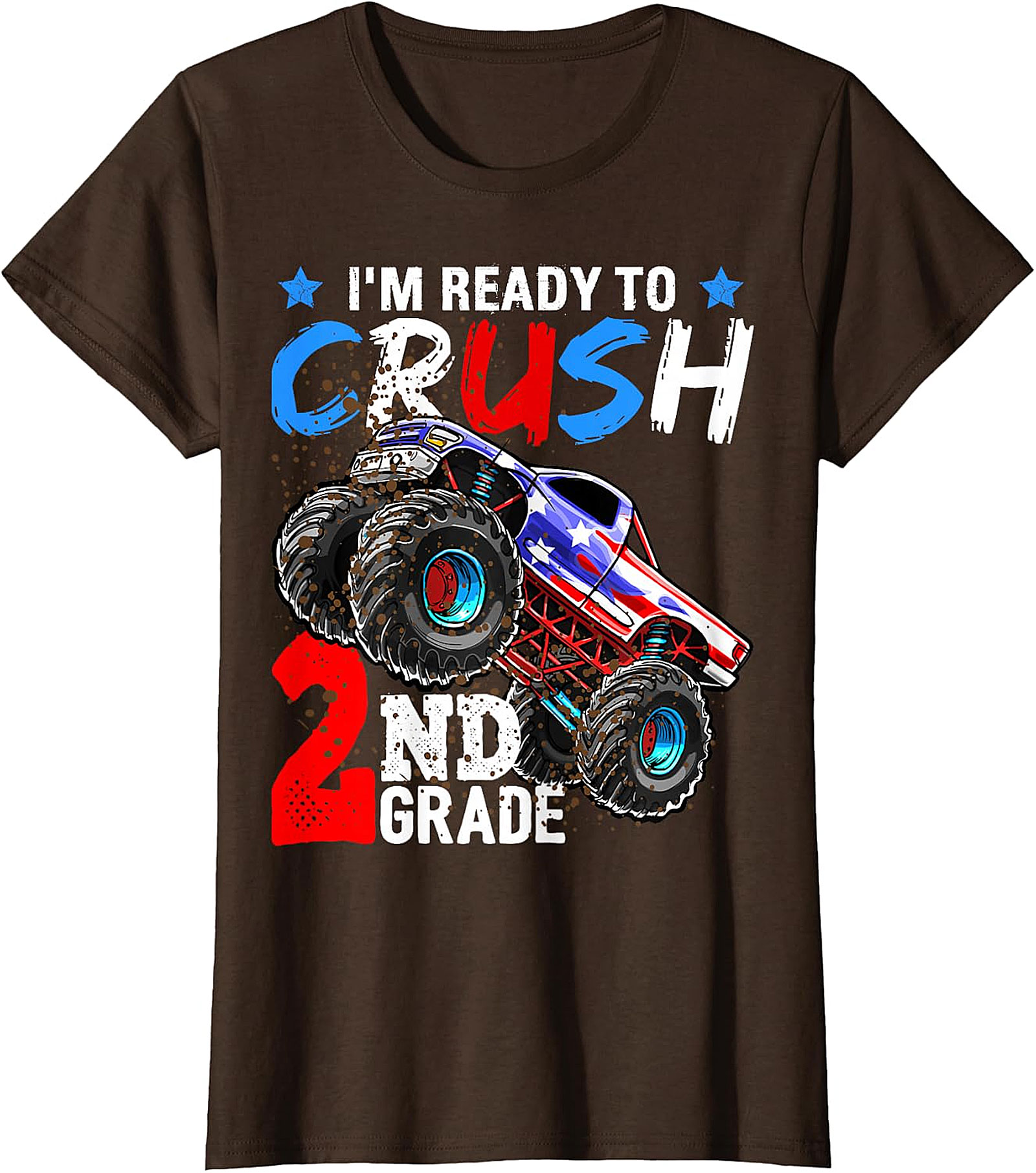 Monster Truck 'Ready to Crush 2nd Grade' Back to School Tee