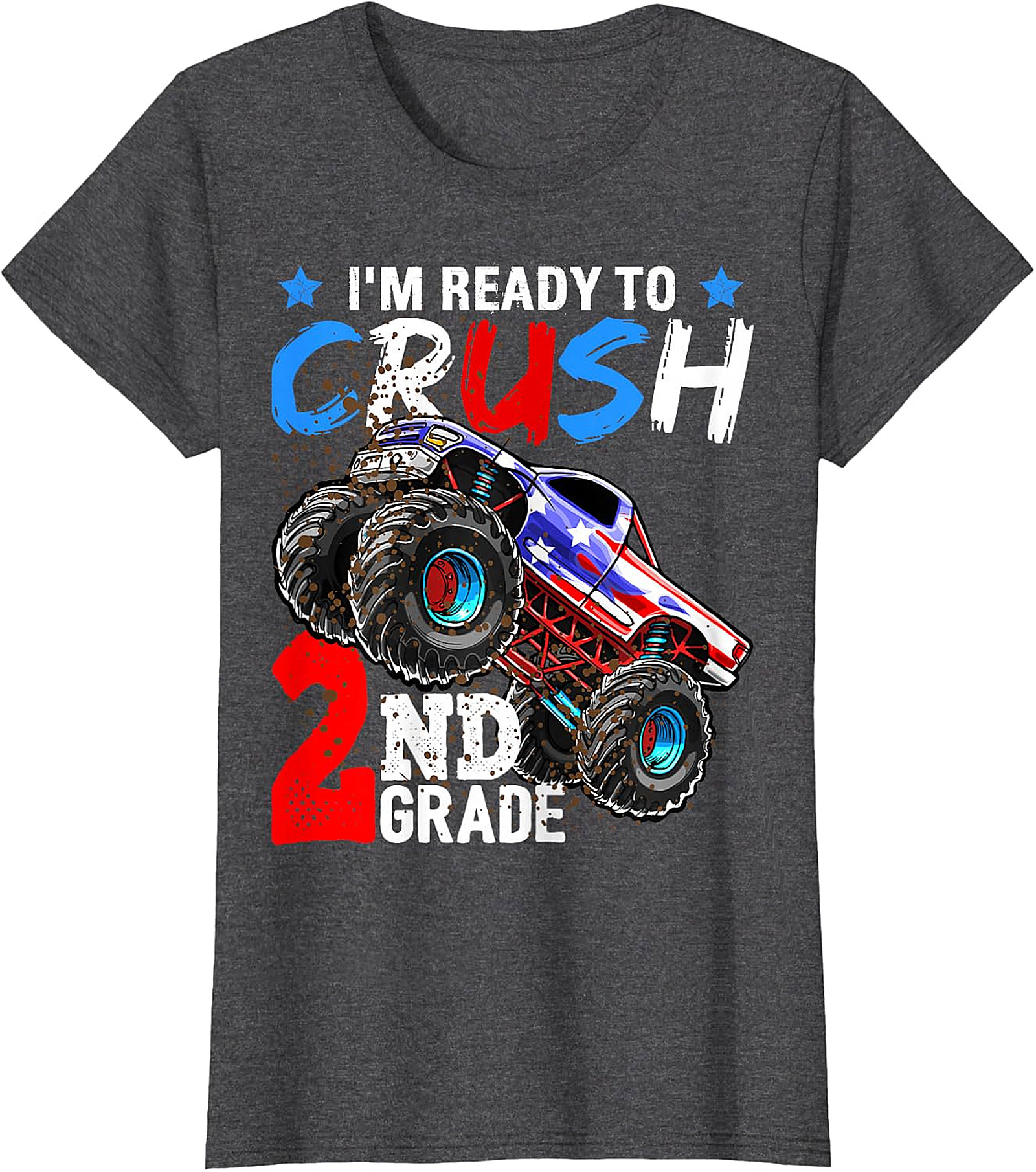 Monster Truck 'Ready to Crush 2nd Grade' Back to School Tee