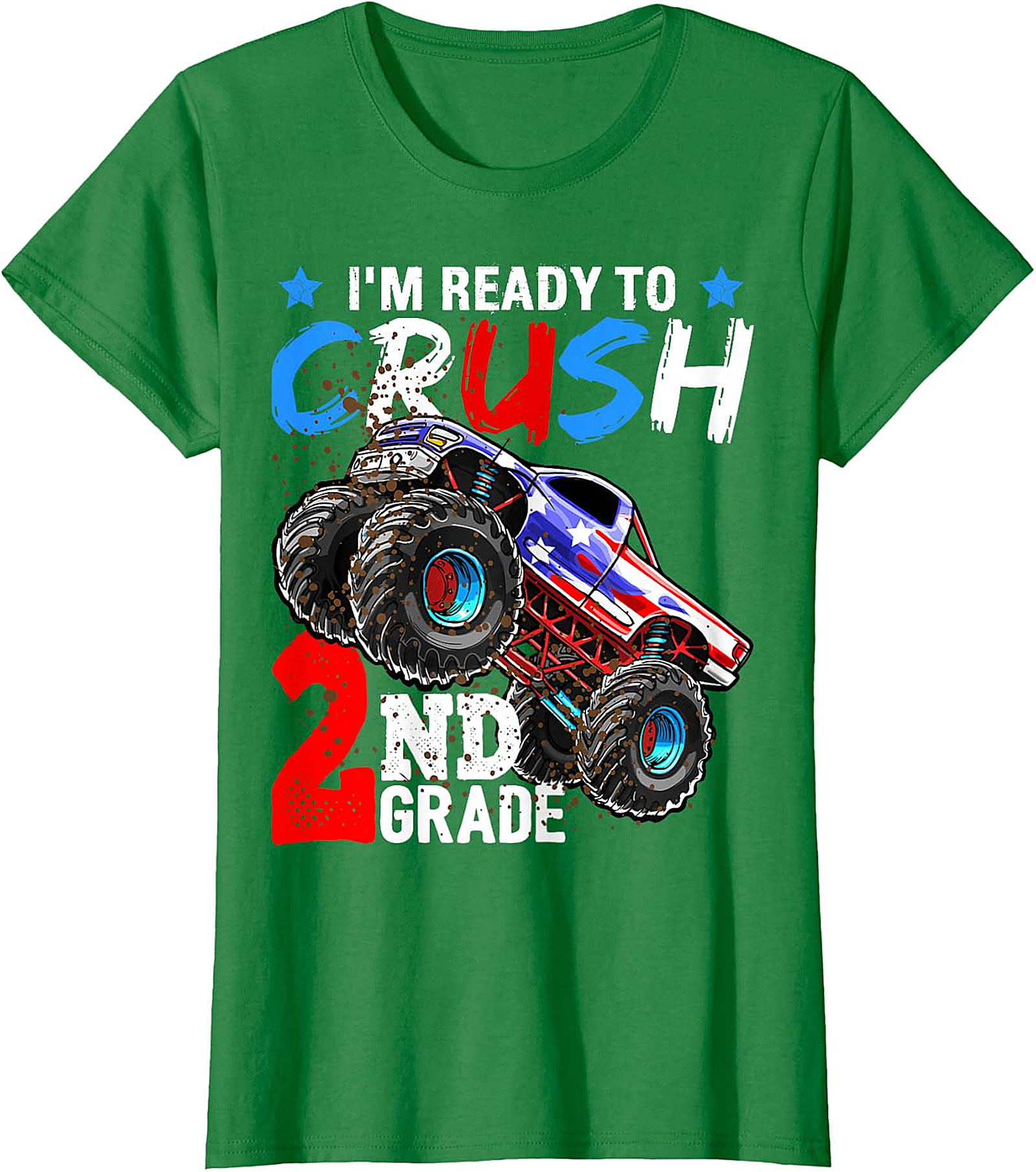 Monster Truck 'Ready to Crush 2nd Grade' Back to School Tee