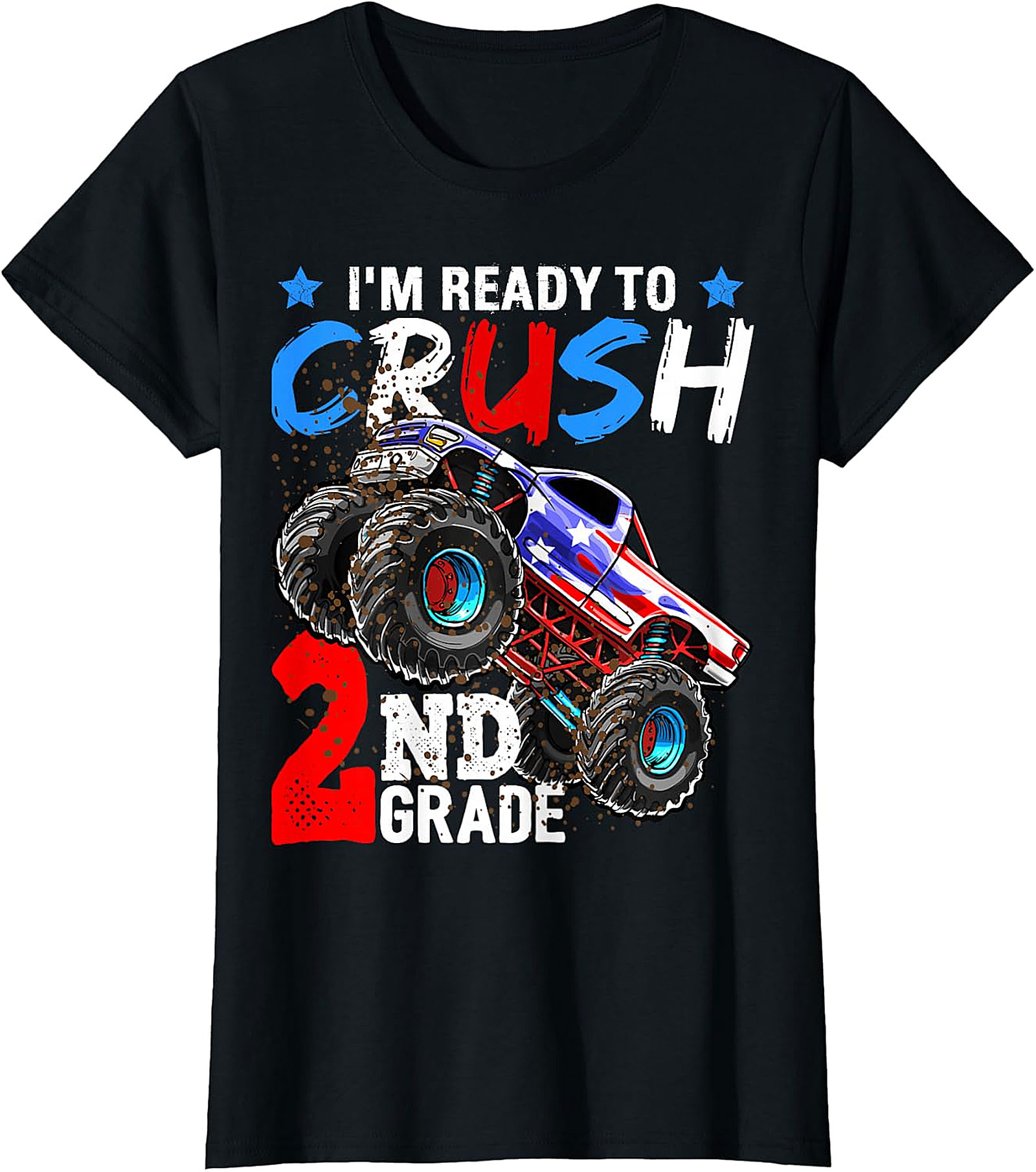 Monster Truck 'Ready to Crush 2nd Grade' Back to School Tee