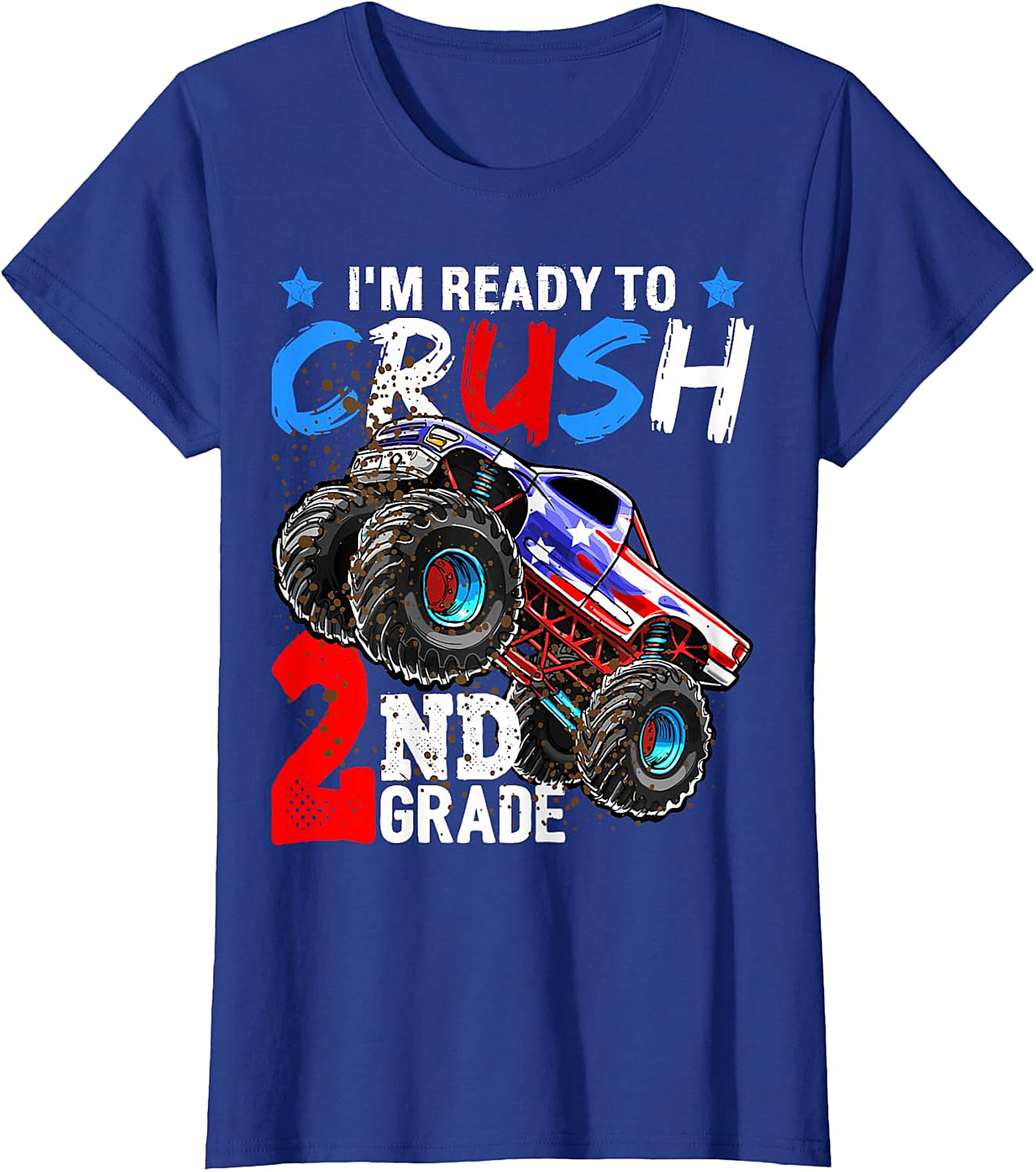 Monster Truck 'Ready to Crush 2nd Grade' Back to School Tee
