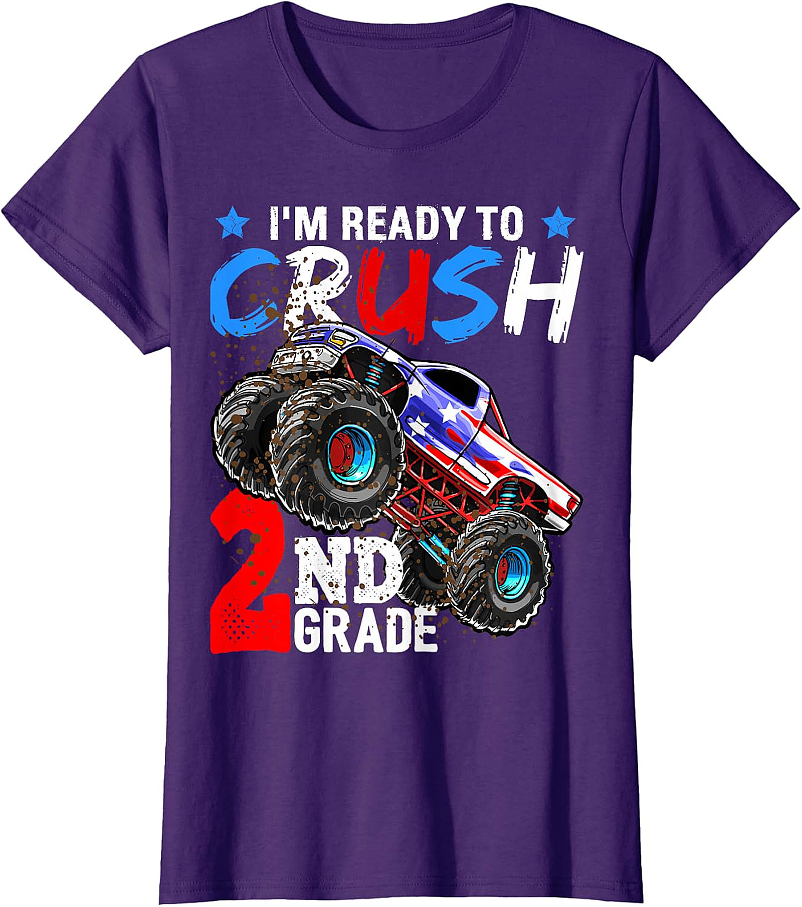 Monster Truck 'Ready to Crush 2nd Grade' Back to School Tee