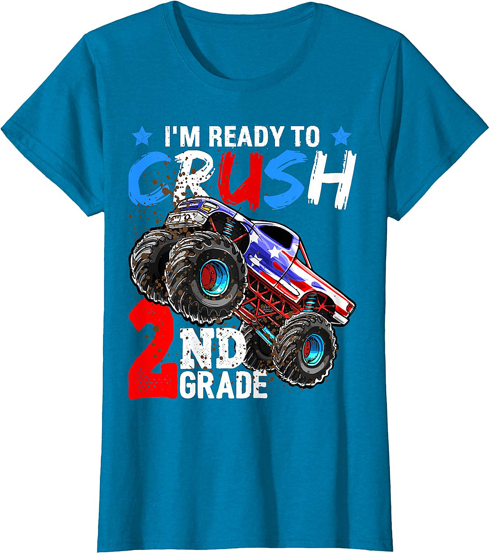 Monster Truck 'Ready to Crush 2nd Grade' Back to School Tee