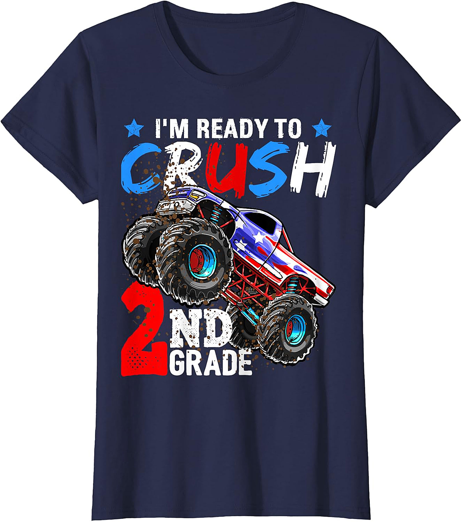 Monster Truck 'Ready to Crush 2nd Grade' Back to School Tee