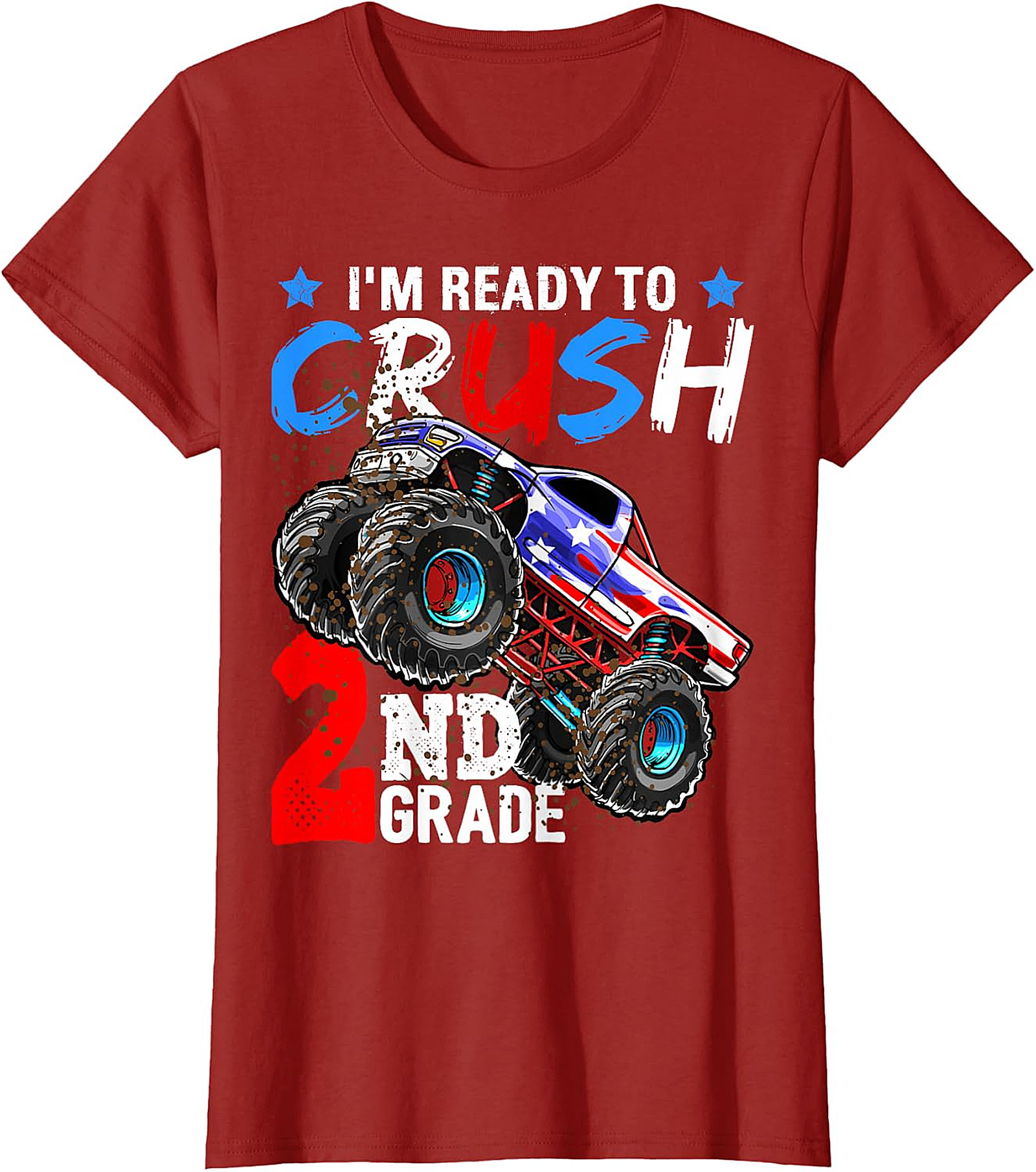 Monster Truck 'Ready to Crush 2nd Grade' Back to School Tee