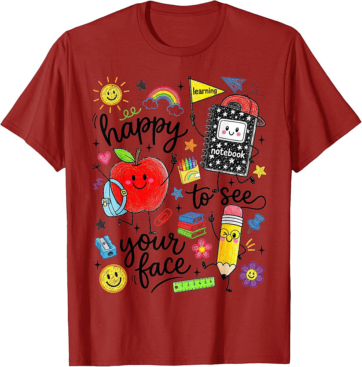 Happy to See Your Face School Tee Back to School Shirt