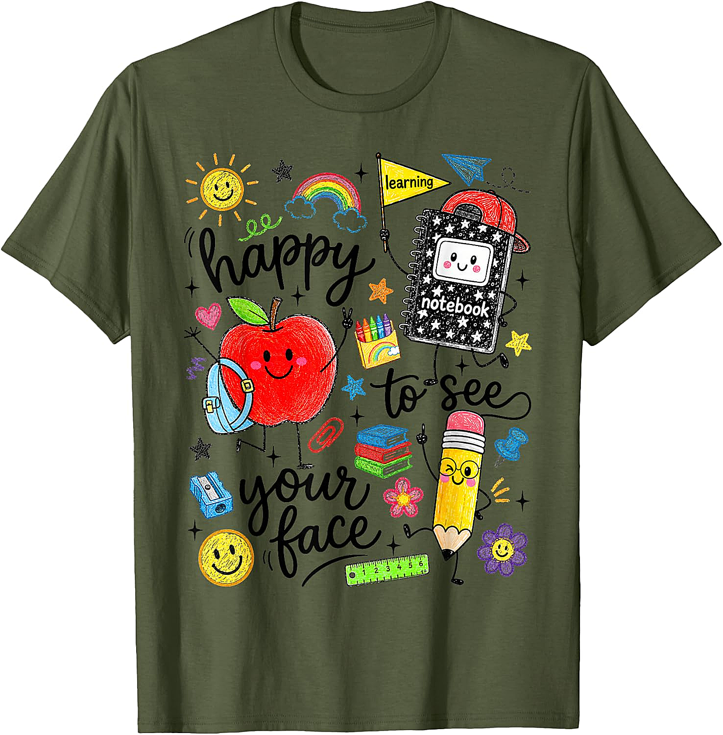 Happy to See Your Face School Tee Back to School Shirt
