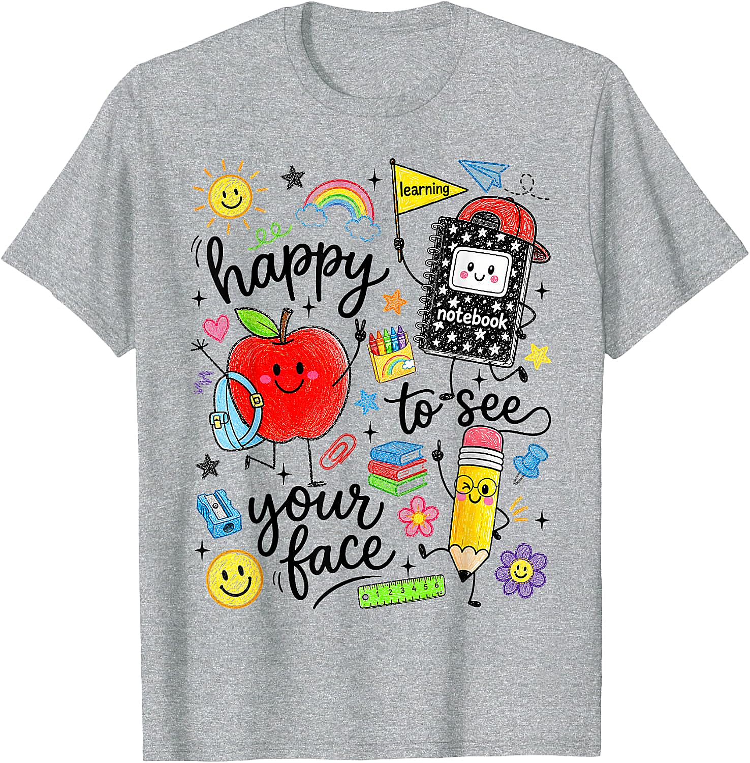 Happy to See Your Face School Tee Back to School Shirt