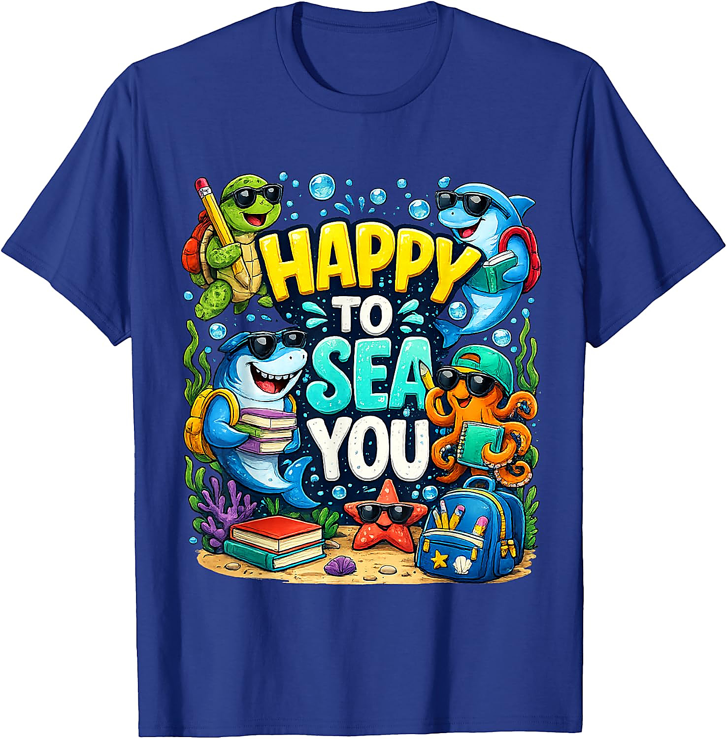 Happy to Sea You Teacher T-Shirt | Funny Back to School Tee