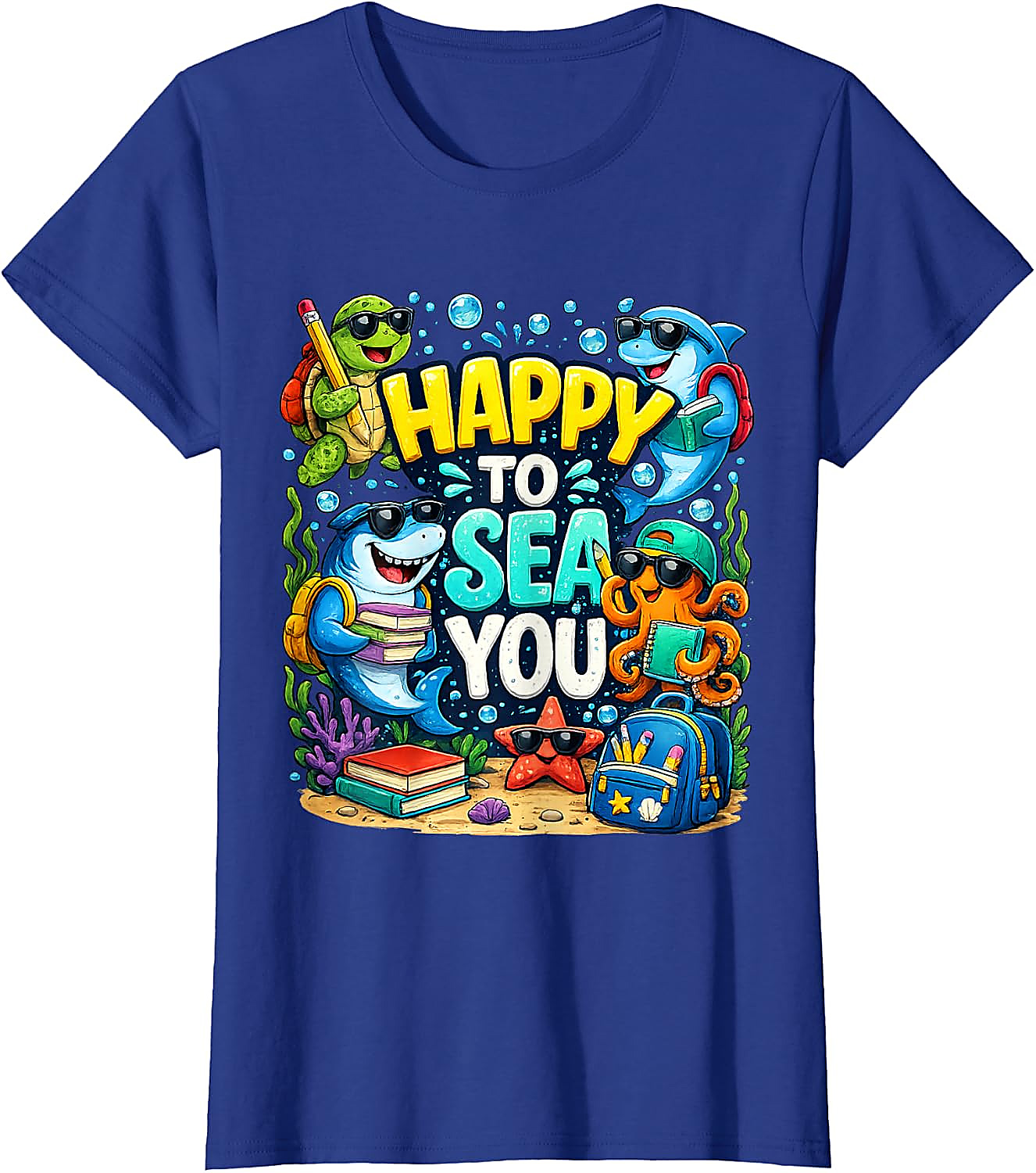 Happy to Sea You Teacher T-Shirt | Funny Back to School Tee