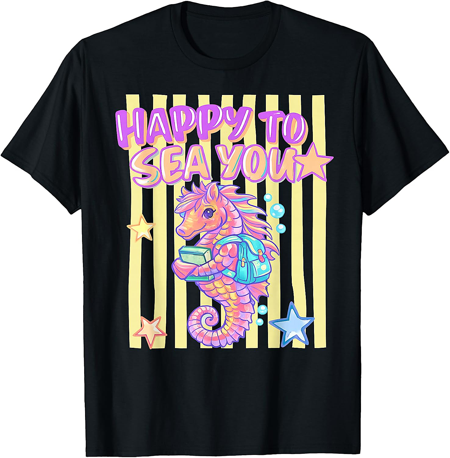 Happy to Sea You T-Shirt | Cute Teacher Seahorse Tee