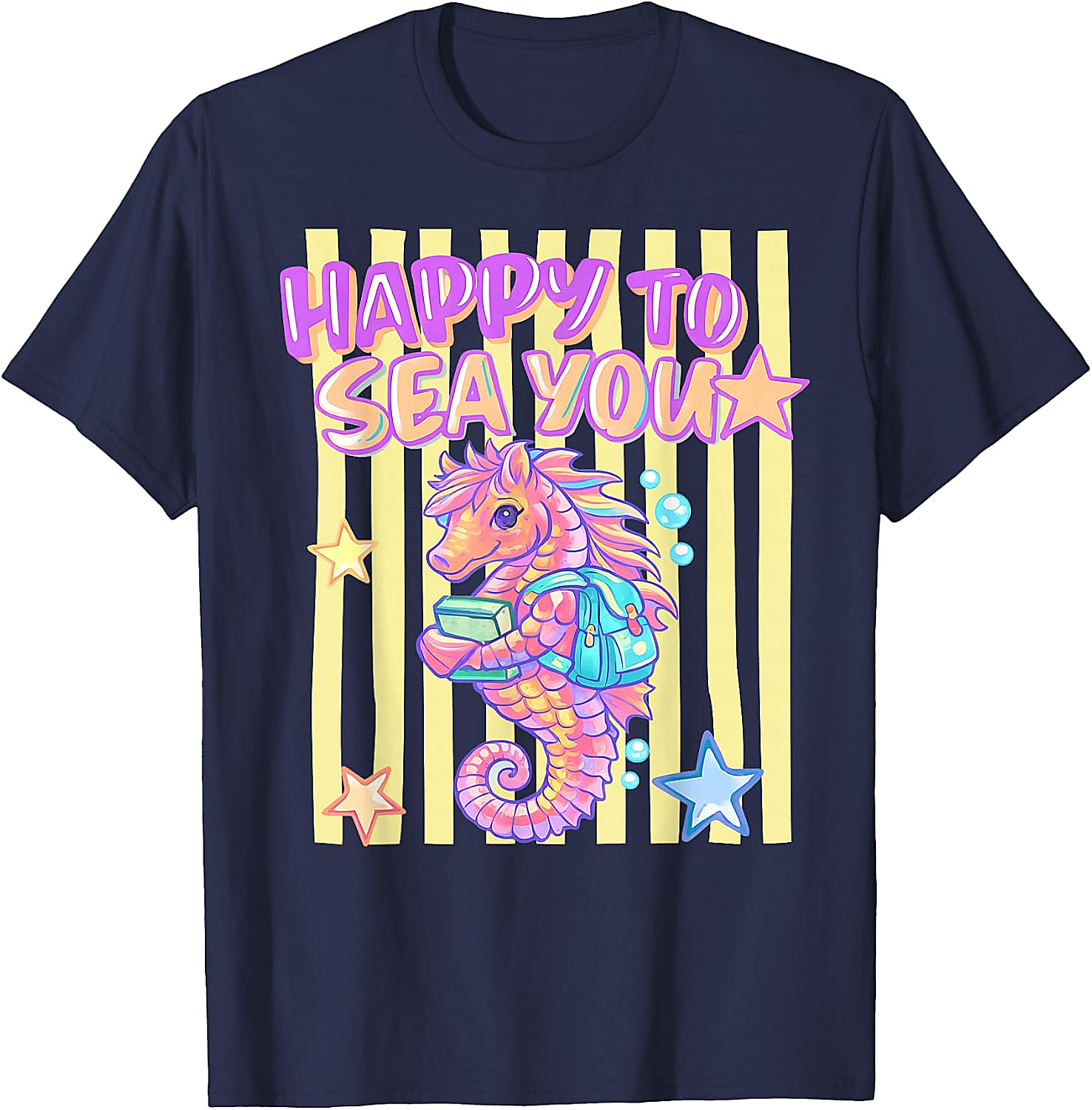 Happy to Sea You T-Shirt | Cute Teacher Seahorse Tee