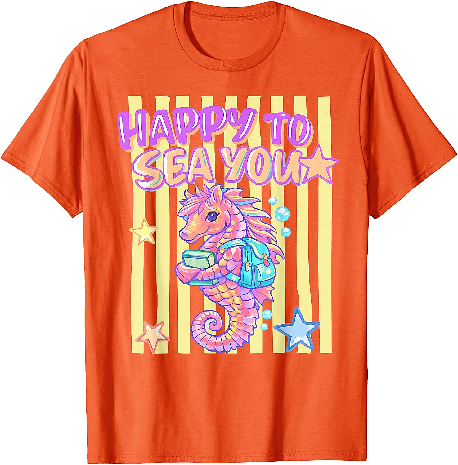 Happy to Sea You T-Shirt | Cute Teacher Seahorse Tee