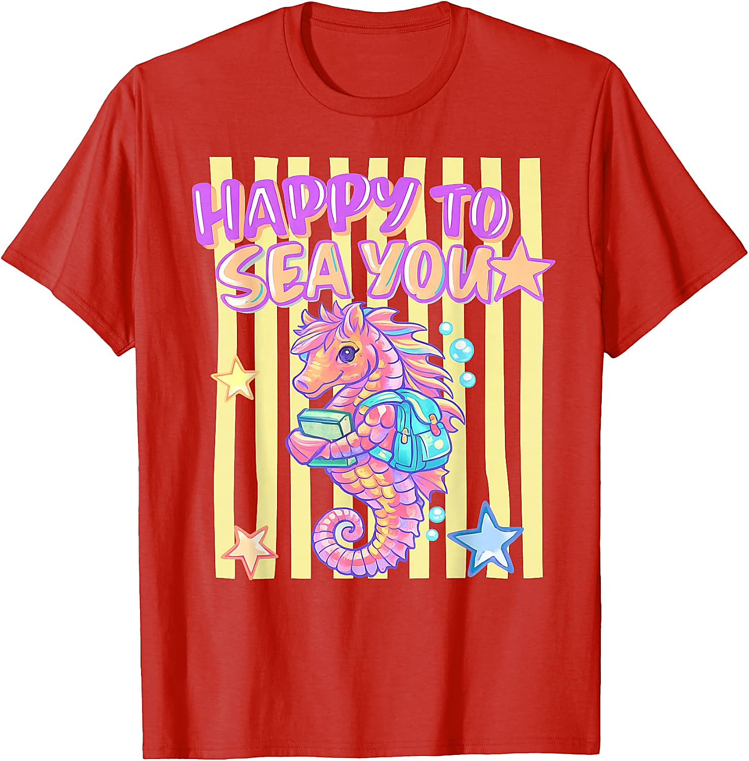 Happy to Sea You T-Shirt | Cute Teacher Seahorse Tee