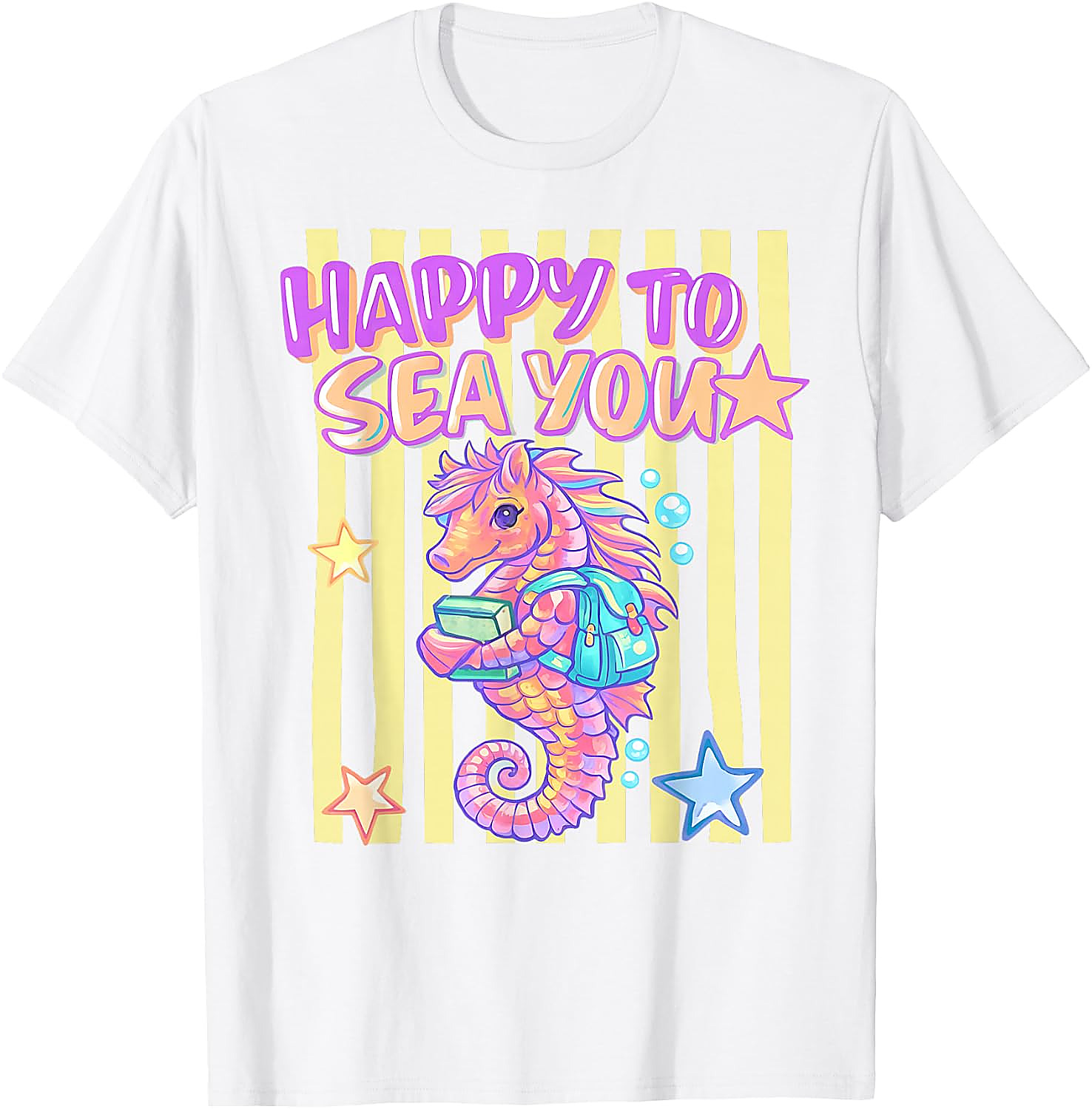 Happy to Sea You T-Shirt | Cute Teacher Seahorse Tee