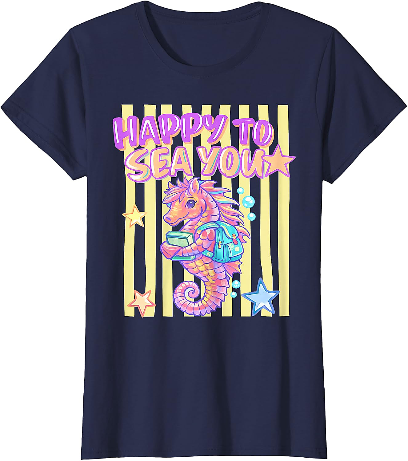 Happy to Sea You T-Shirt | Cute Teacher Seahorse Tee