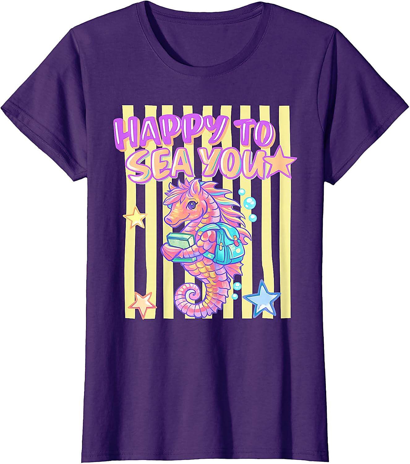 Happy to Sea You T-Shirt | Cute Teacher Seahorse Tee