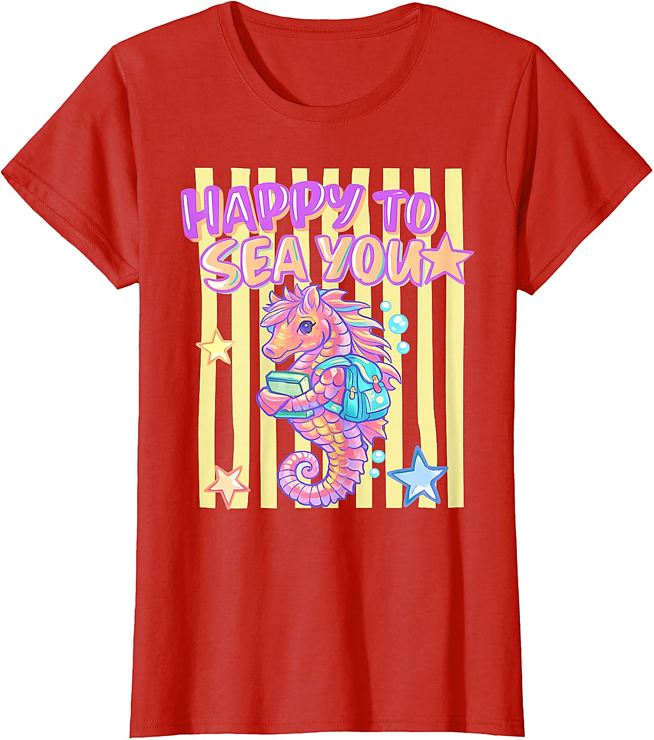 Happy to Sea You T-Shirt | Cute Teacher Seahorse Tee