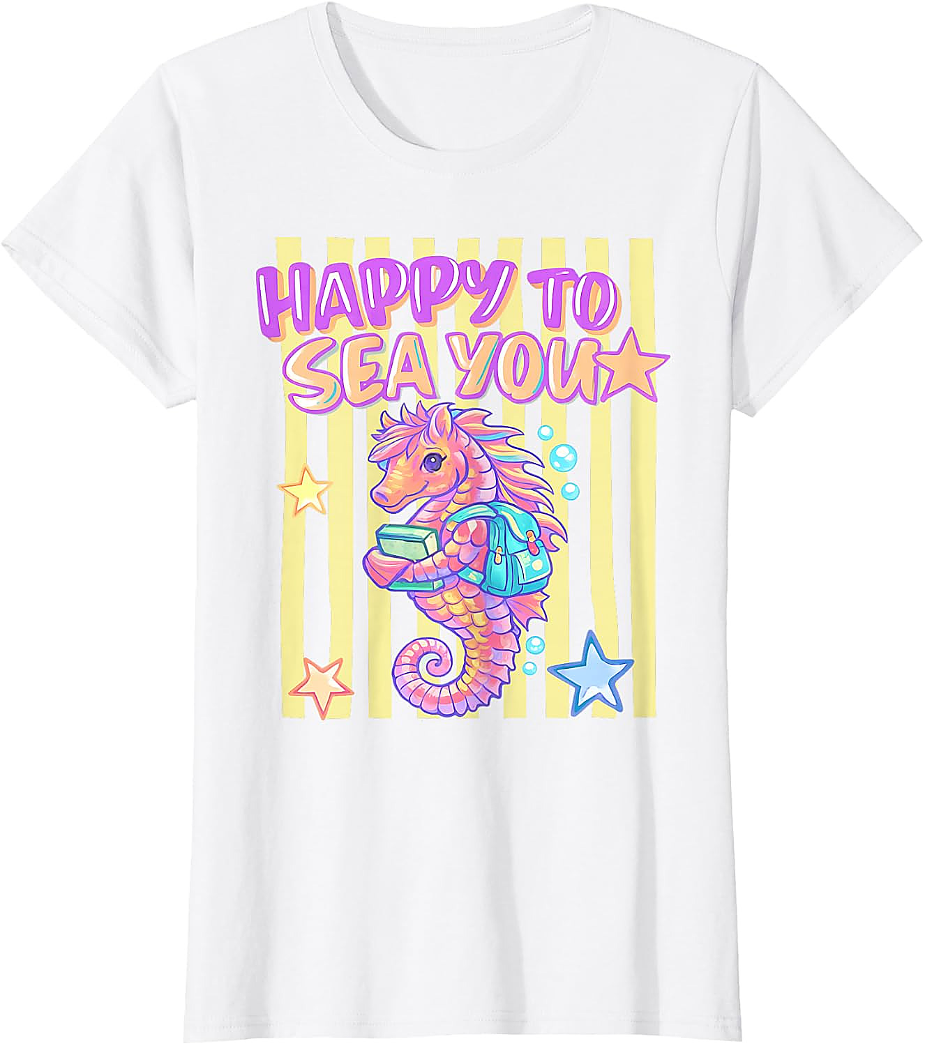 Happy to Sea You T-Shirt | Cute Teacher Seahorse Tee