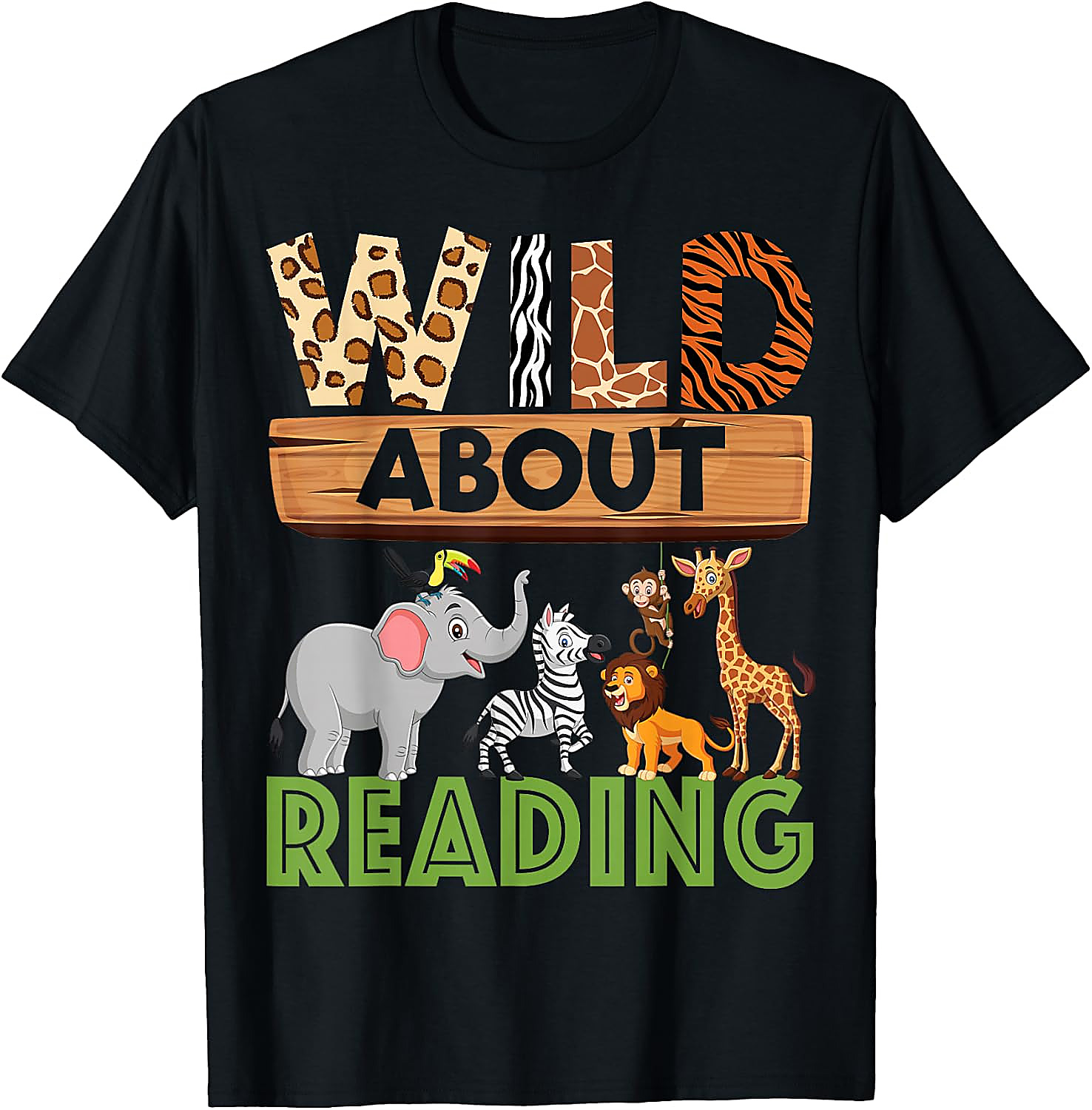 Wild About Reading Teacher T-Shirt | Back to School Tee