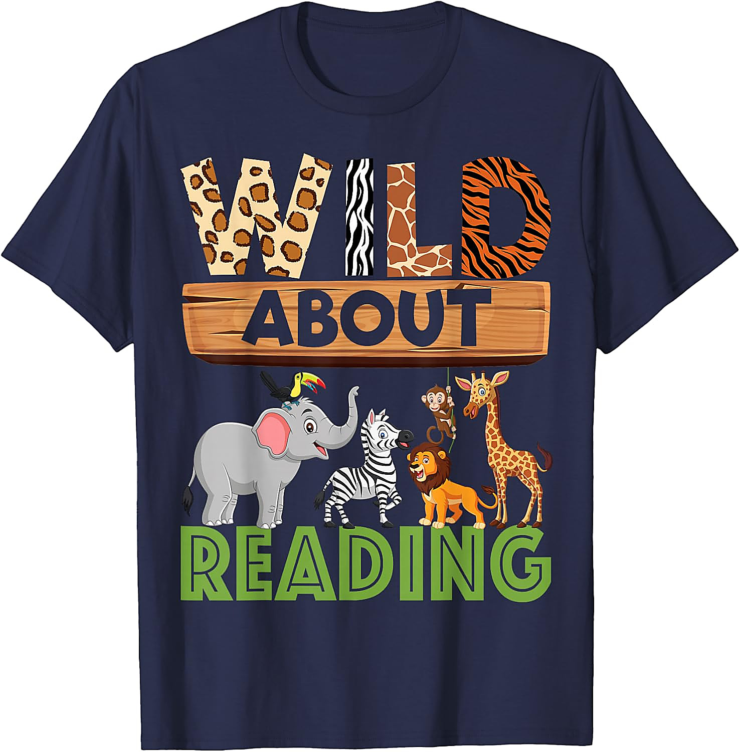Wild About Reading Teacher T-Shirt | Back to School Tee