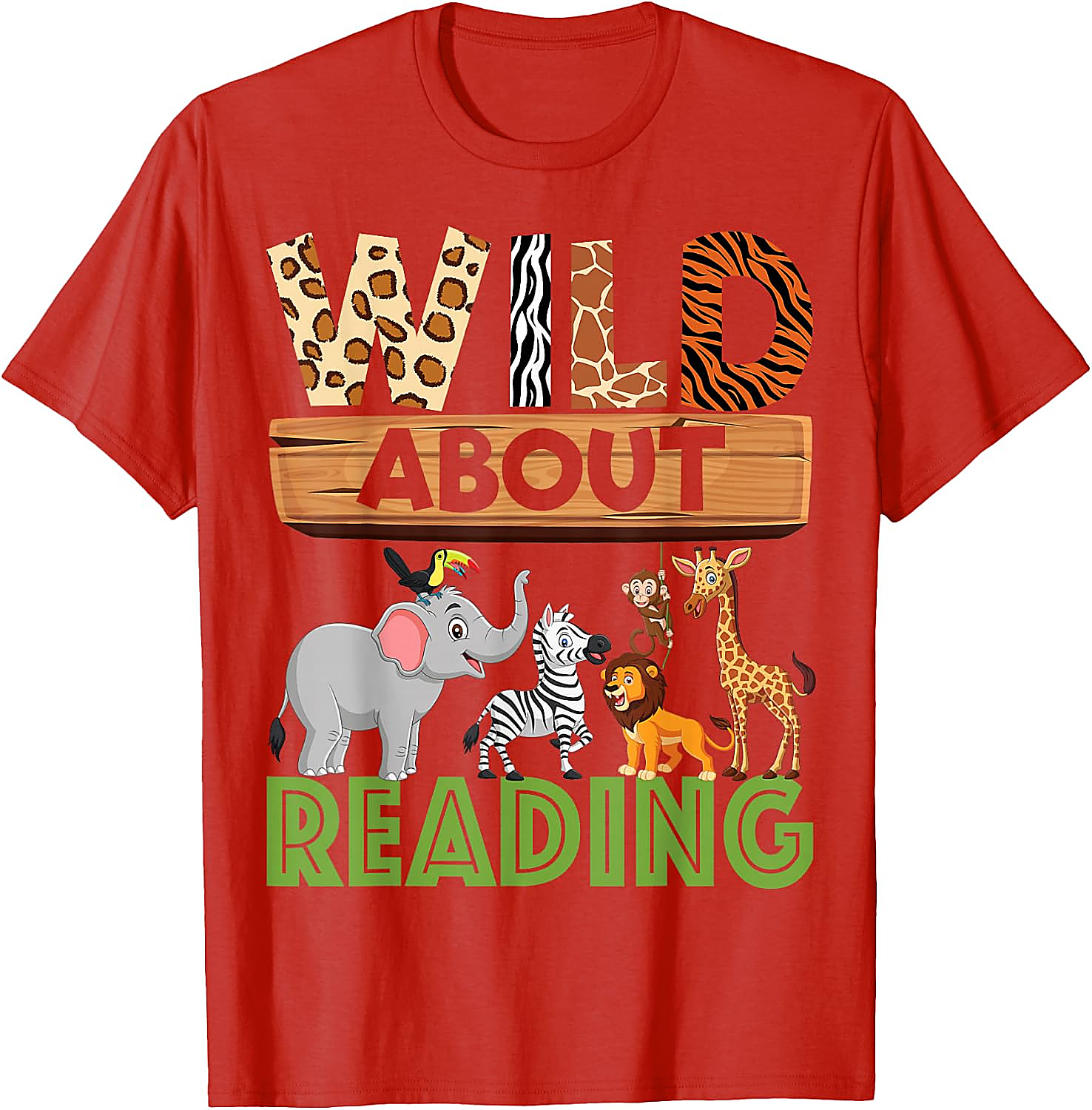 Wild About Reading Teacher T-Shirt | Back to School Tee