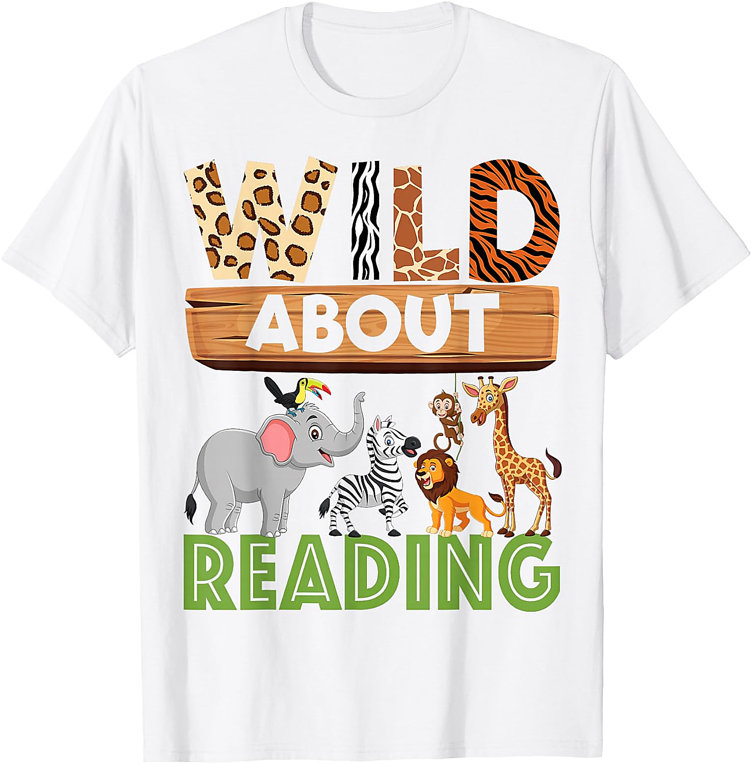 Wild About Reading Teacher T-Shirt | Back to School Tee