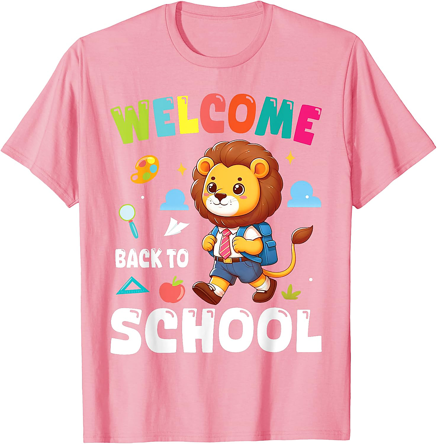 Lion Back To School T-Shirt | Cute Student Graphic Tee