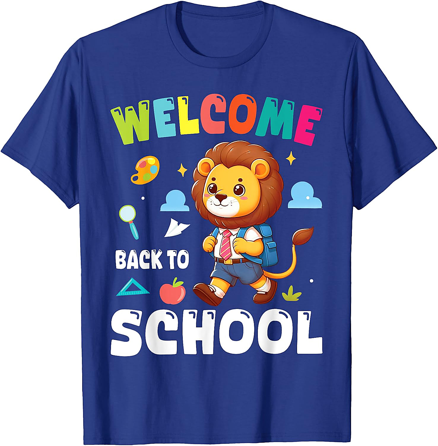 Lion Back To School T-Shirt | Cute Student Graphic Tee