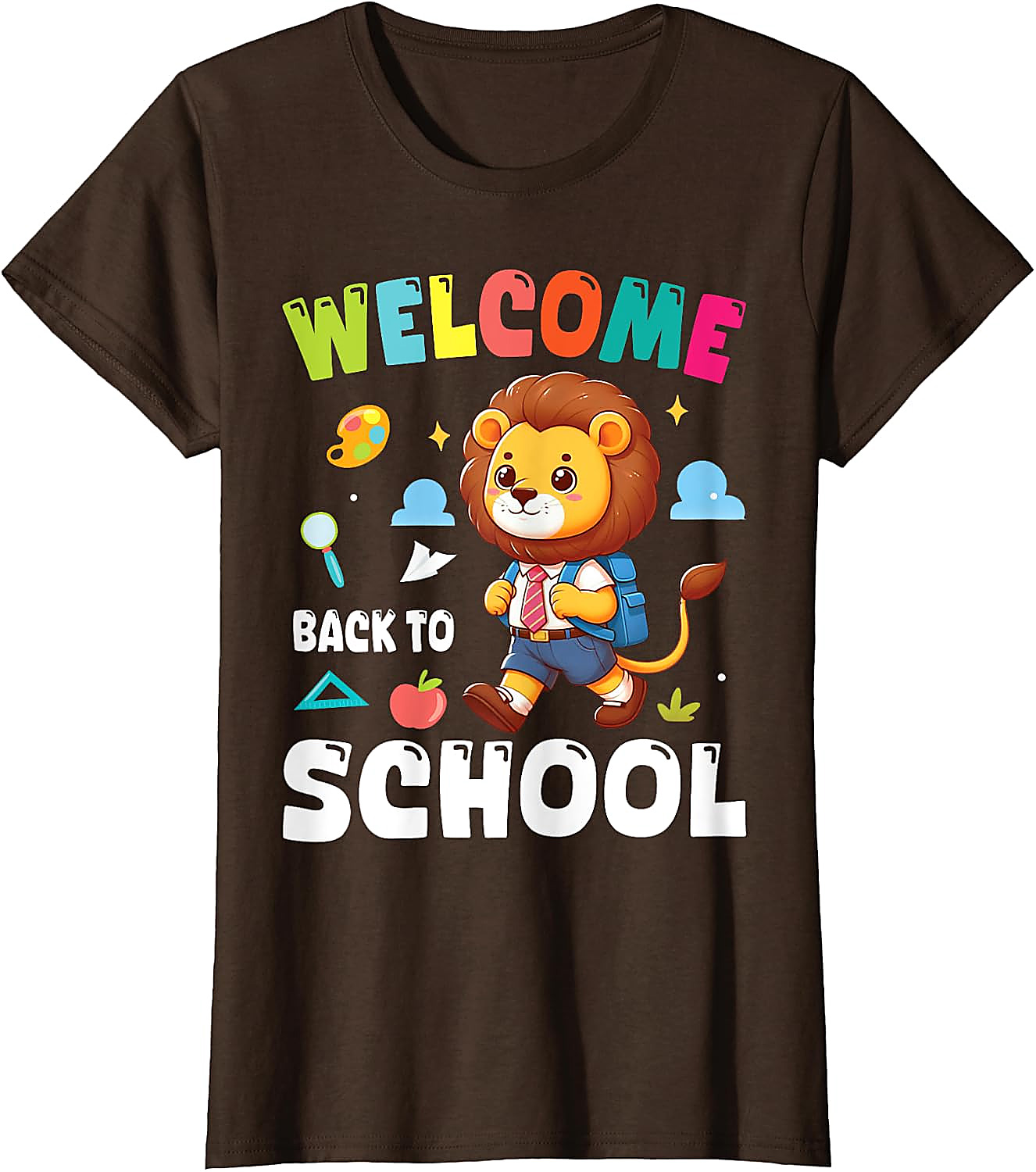Lion Back To School T-Shirt | Cute Student Graphic Tee