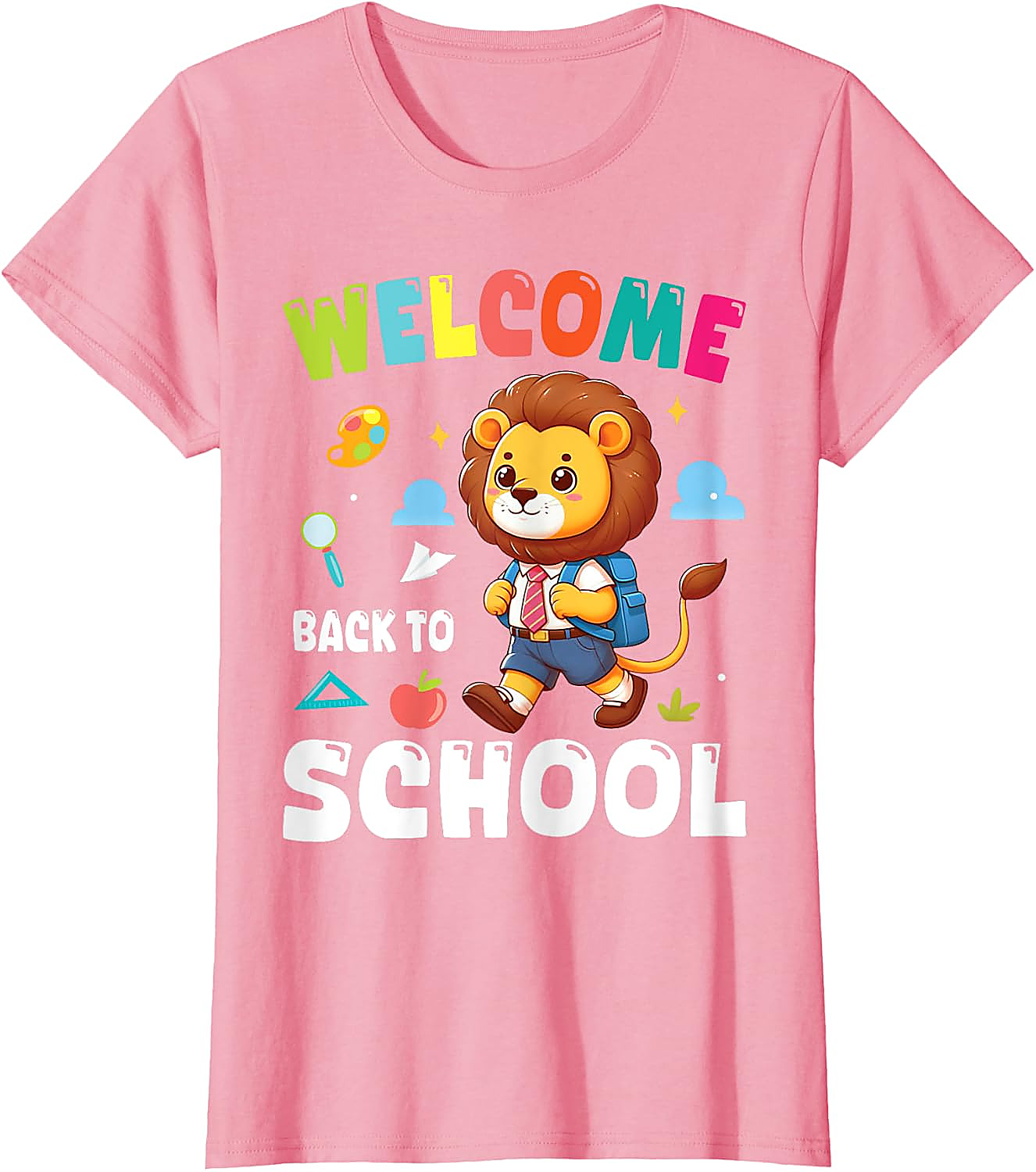 Lion Back To School T-Shirt | Cute Student Graphic Tee