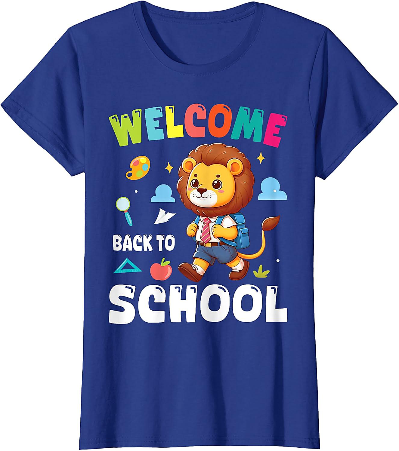 Lion Back To School T-Shirt | Cute Student Graphic Tee