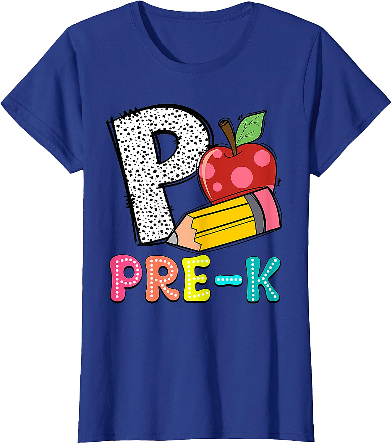  Pre-K Teacher Pencil Apple Back to School T-Shirt