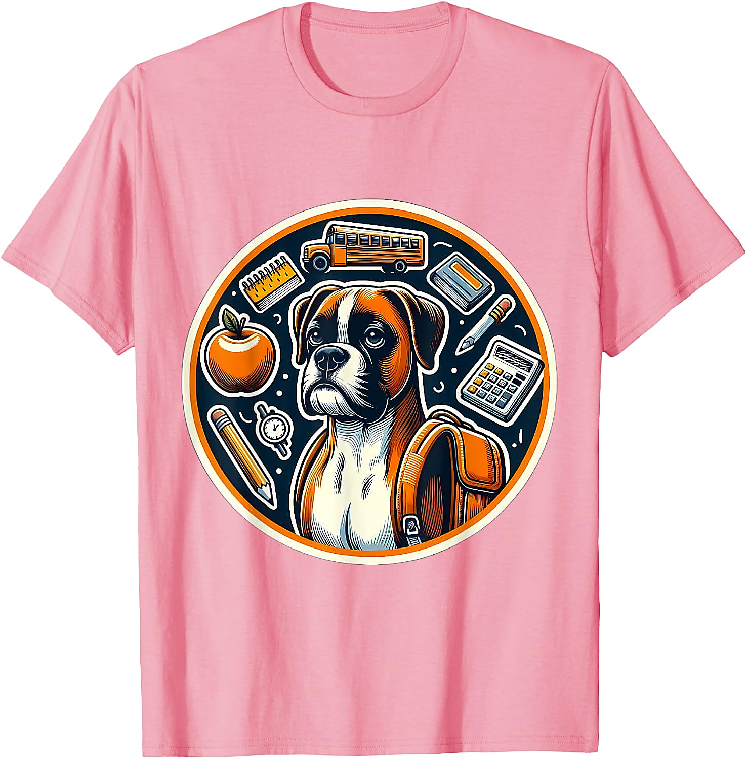 Back To School Boxer Dog T-Shirt | Funny Student Gift Tee