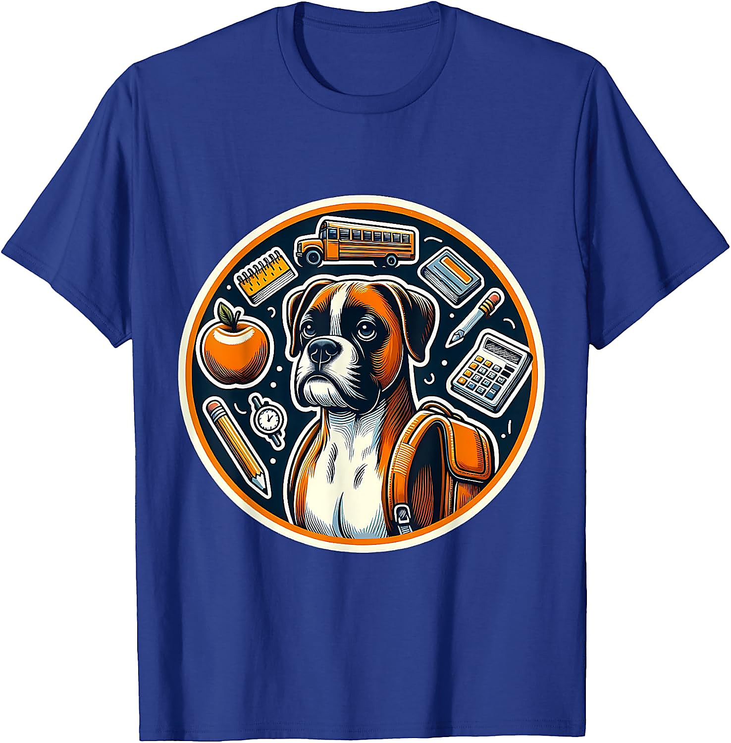 Back To School Boxer Dog T-Shirt | Funny Student Gift Tee