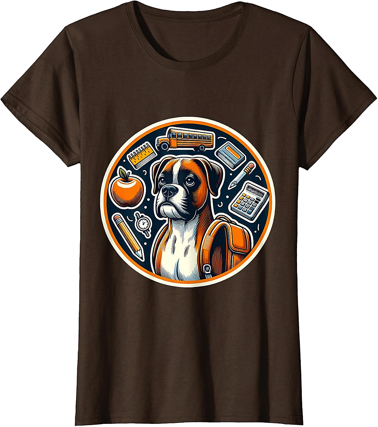Back To School Boxer Dog T-Shirt | Funny Student Gift Tee