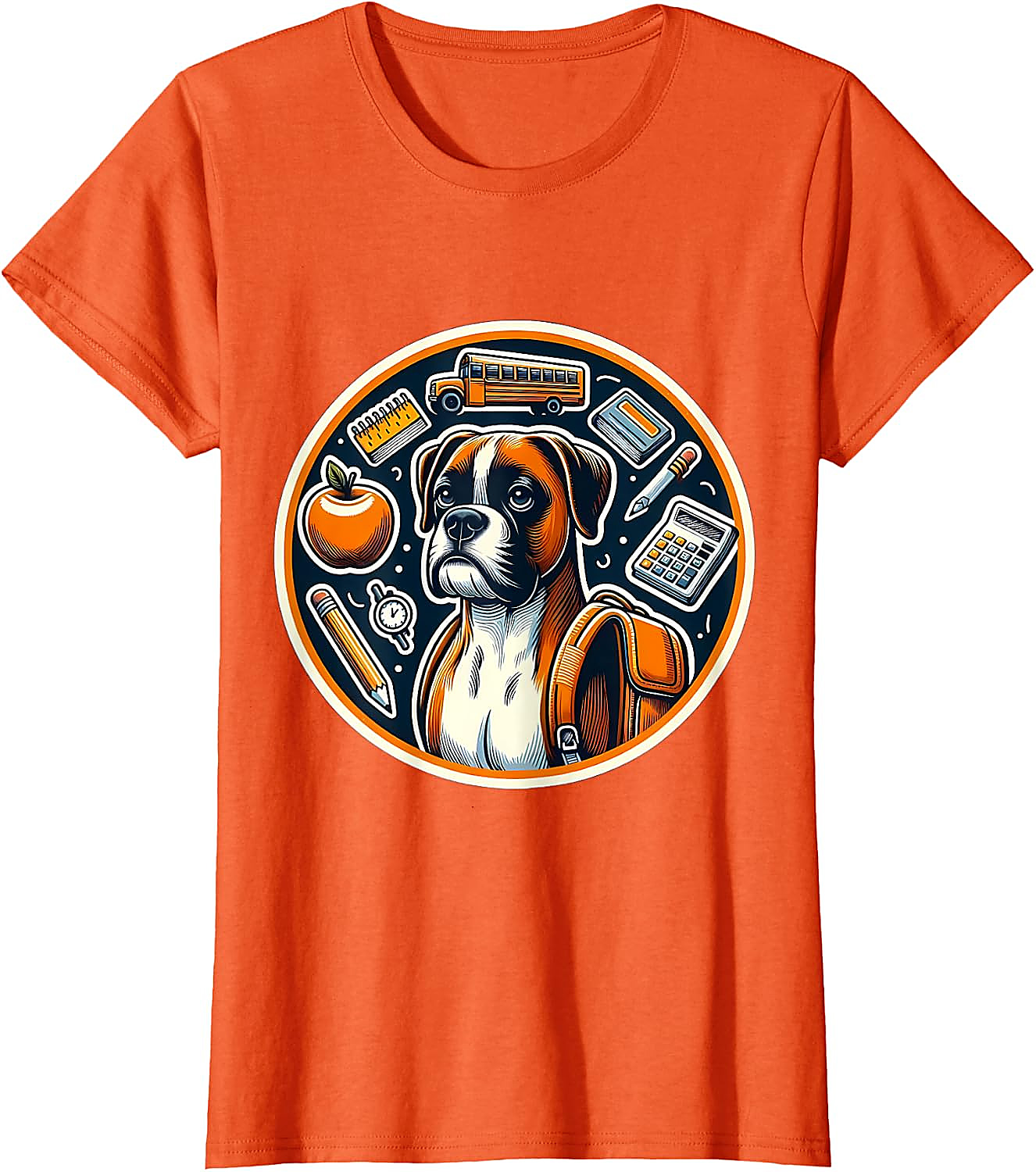 Back To School Boxer Dog T-Shirt | Funny Student Gift Tee
