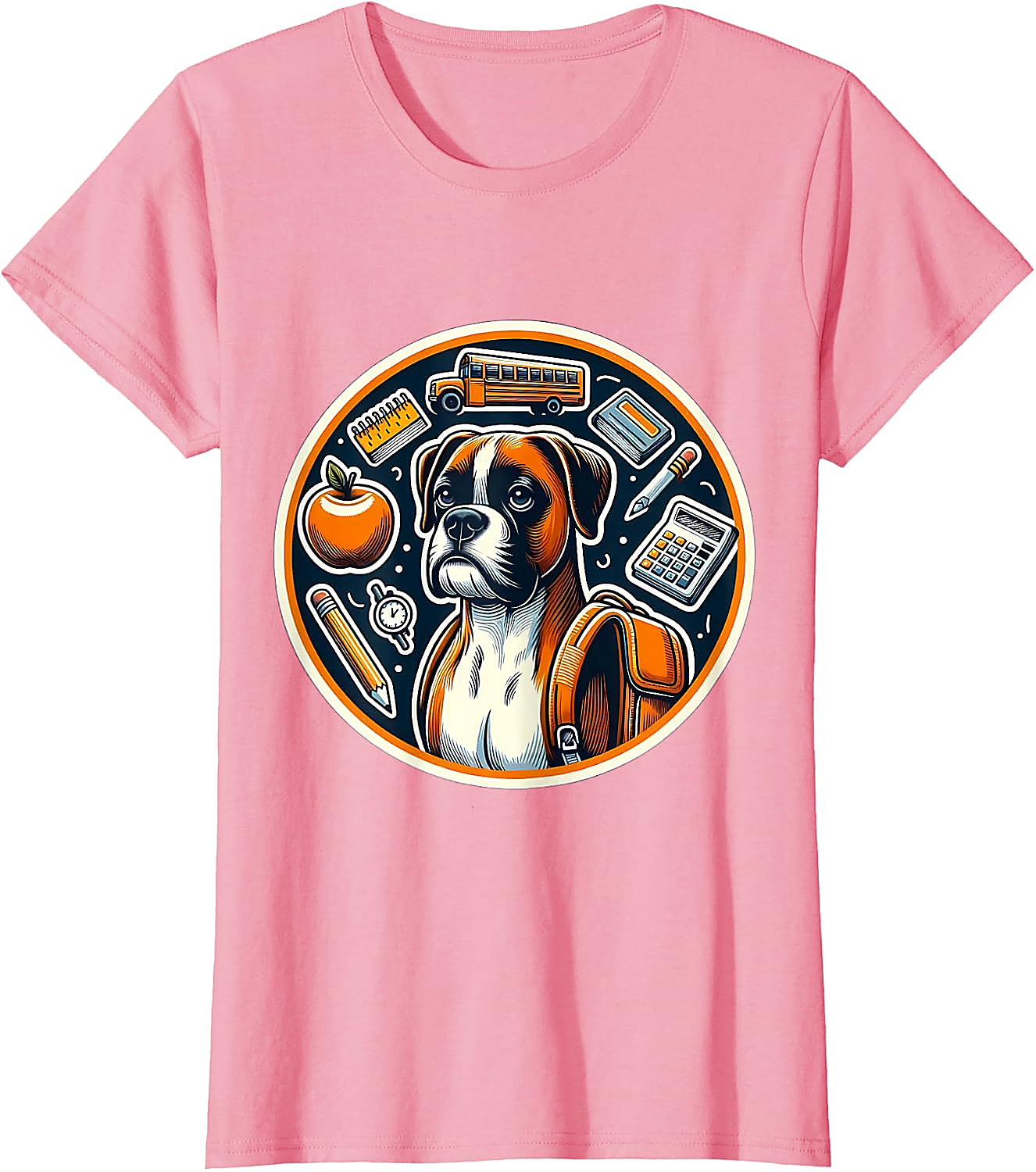 Back To School Boxer Dog T-Shirt | Funny Student Gift Tee