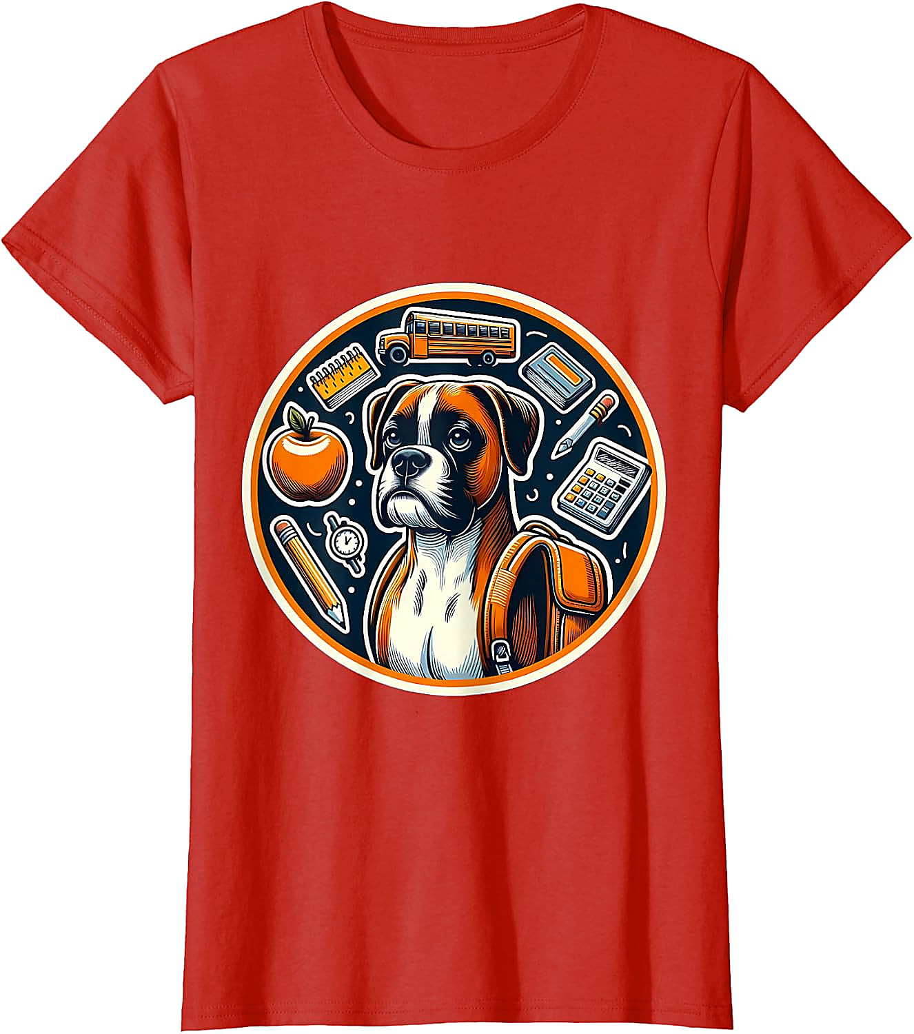 Back To School Boxer Dog T-Shirt | Funny Student Gift Tee