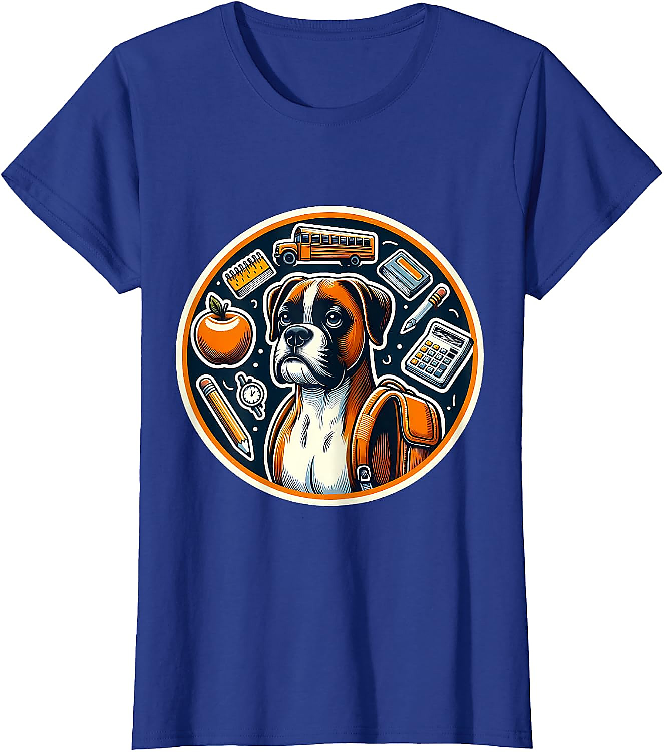Back To School Boxer Dog T-Shirt | Funny Student Gift Tee