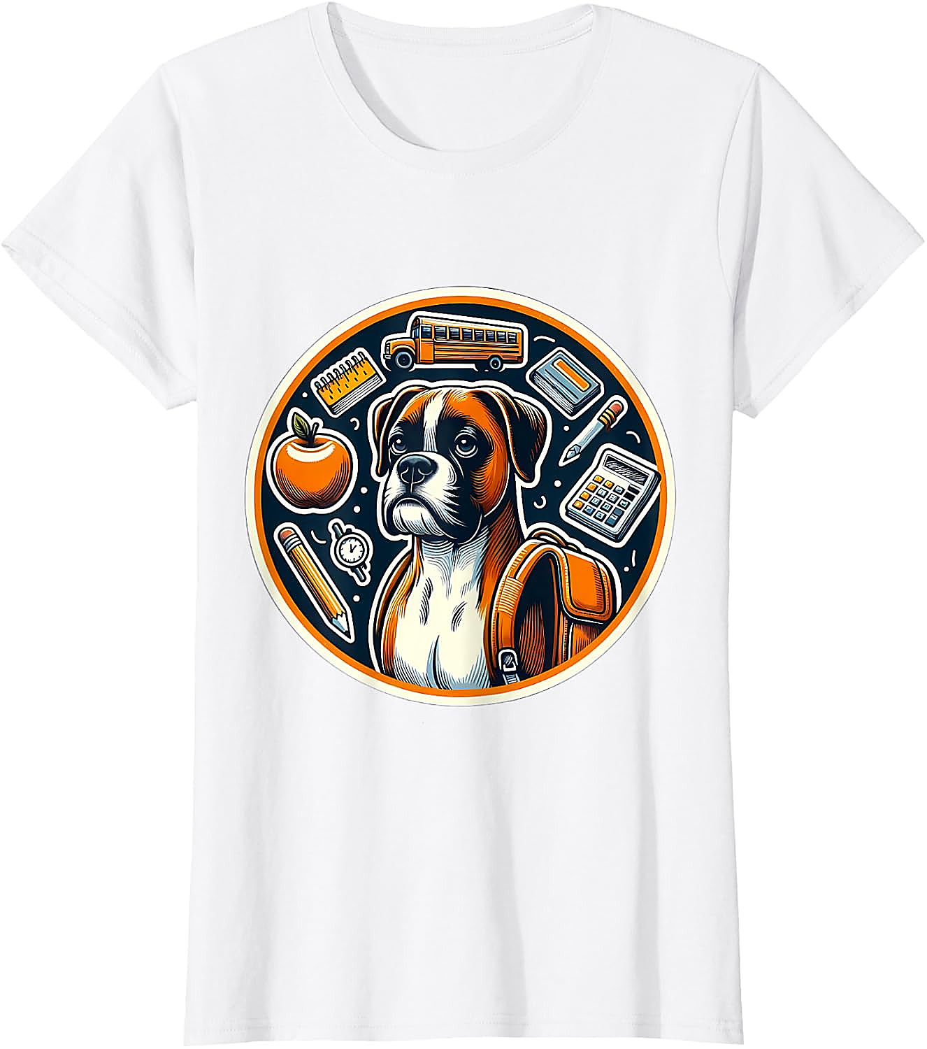 Back To School Boxer Dog T-Shirt | Funny Student Gift Tee