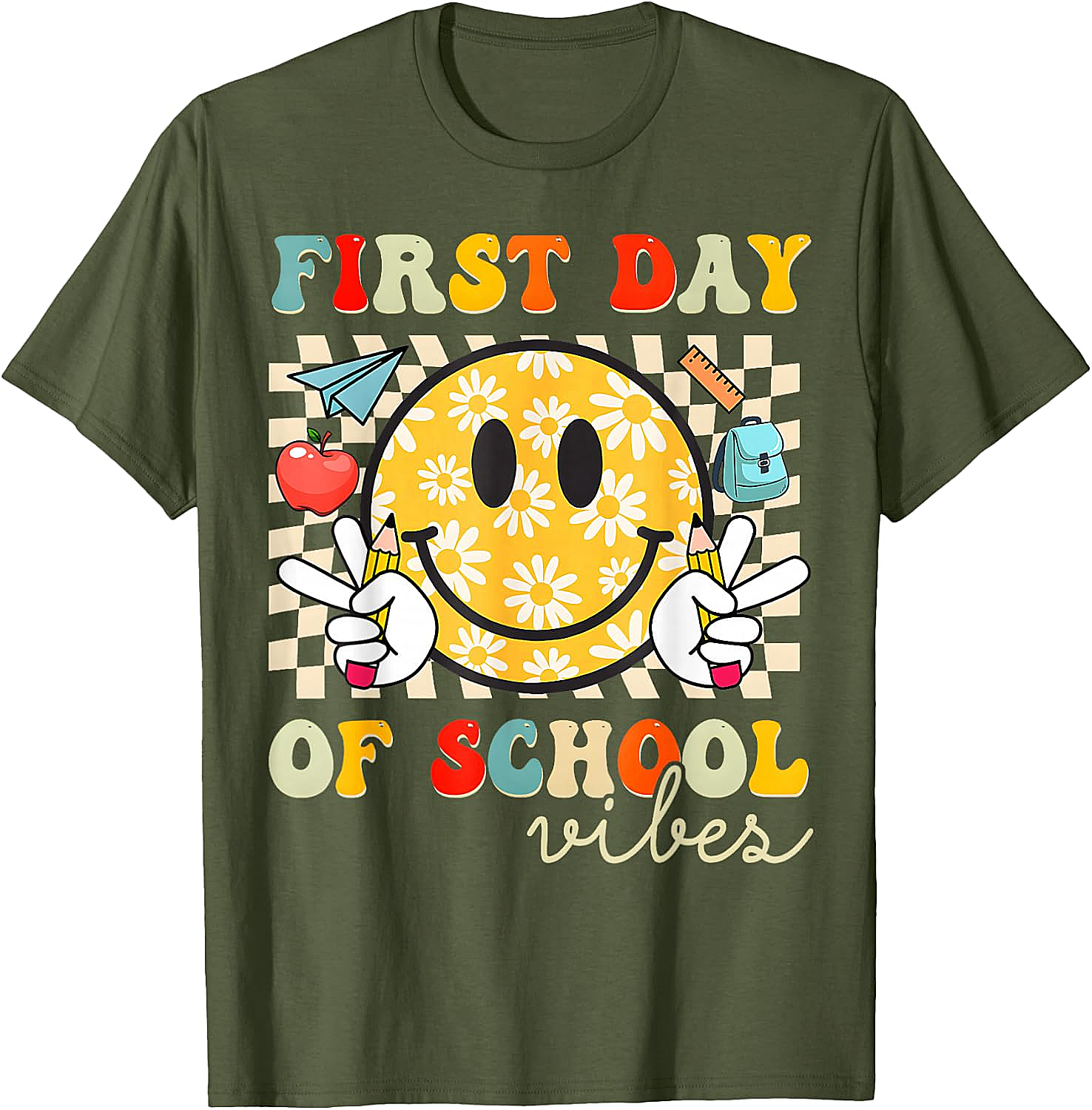  First Day of School Vibes T-Shirt Back to School Tee